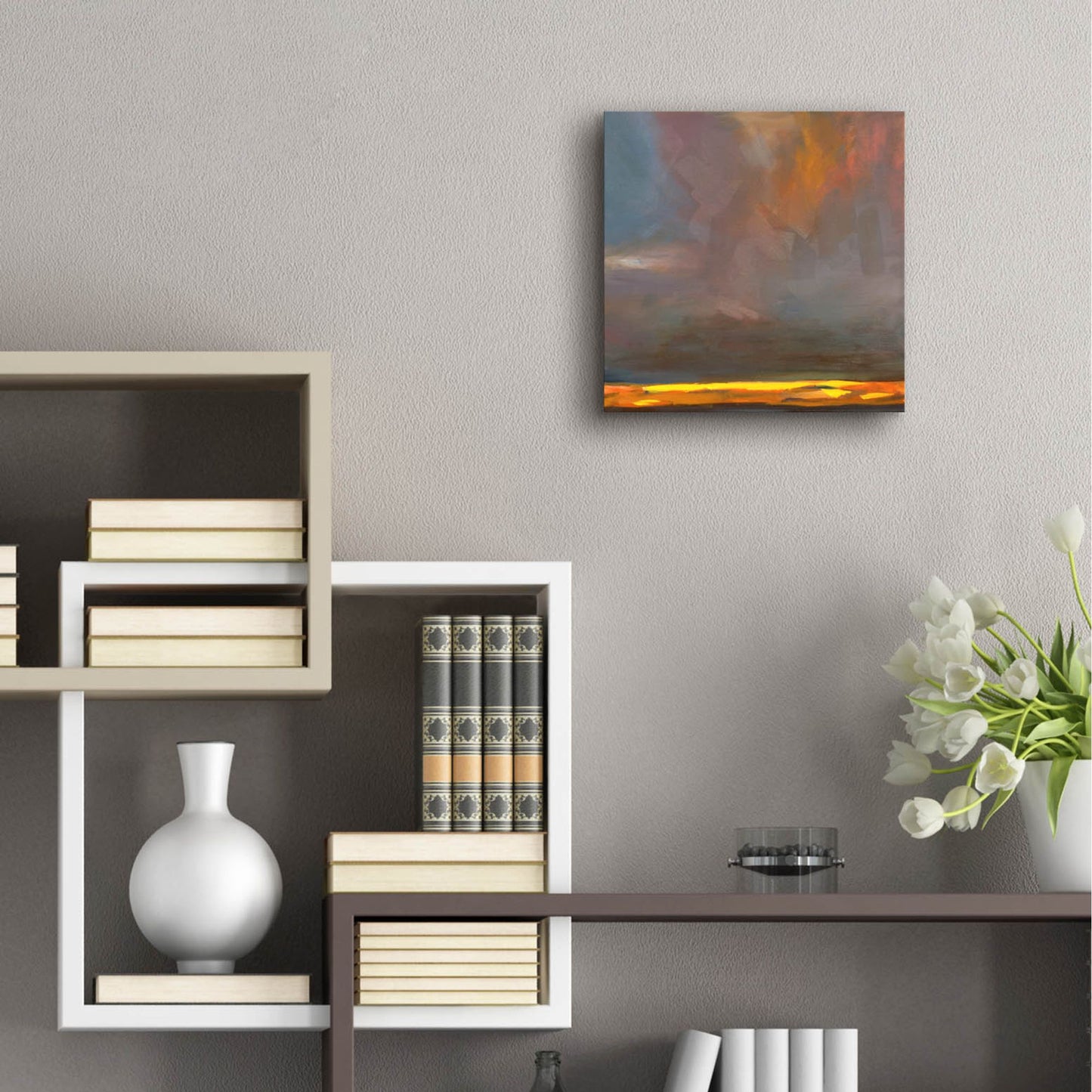 Epic Art ' Oregon Grey 1' by Deanna Schuerbeke, Acrylic Glass Wall Art,12x12