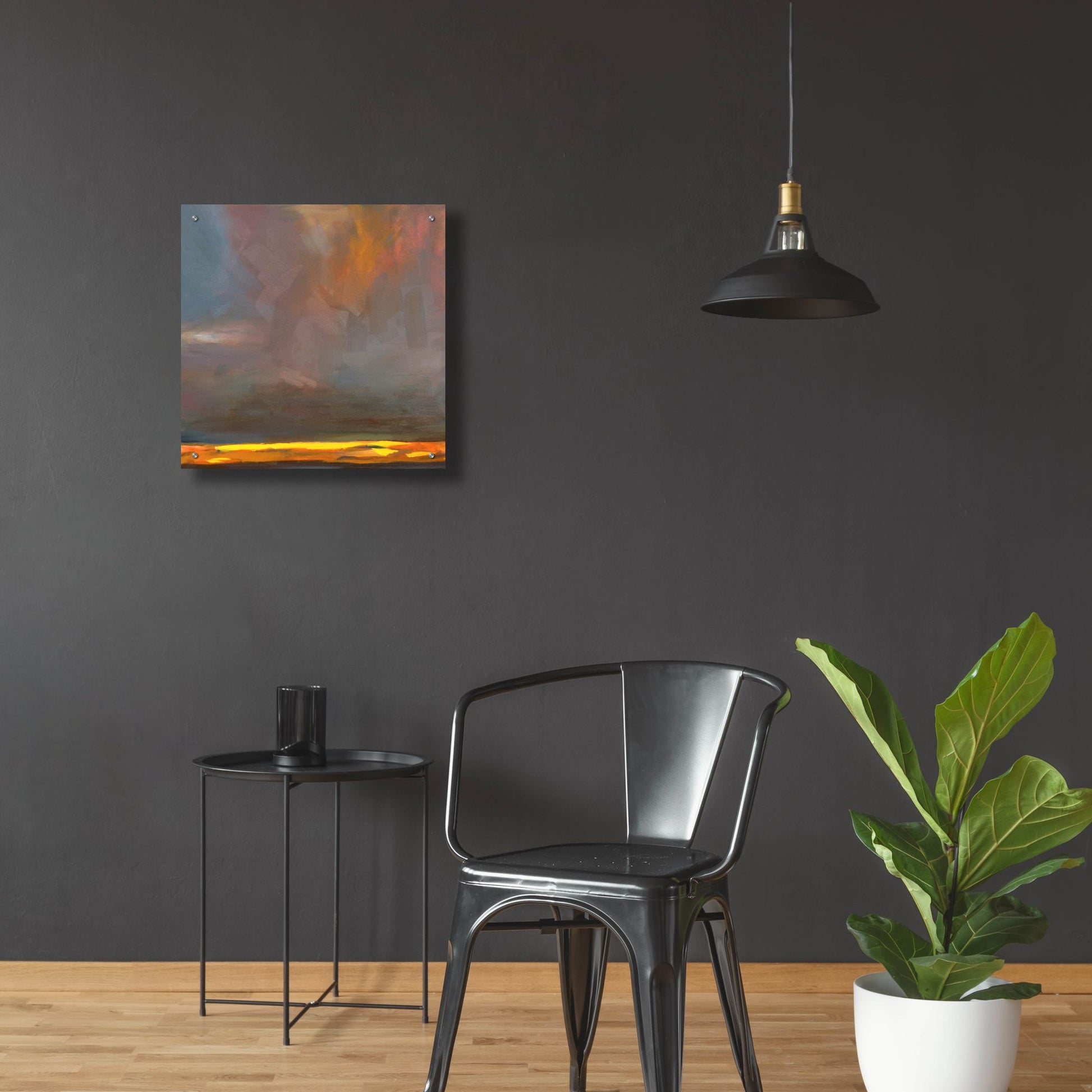 Epic Art ' Oregon Grey 1' by Deanna Schuerbeke, Acrylic Glass Wall Art,24x24