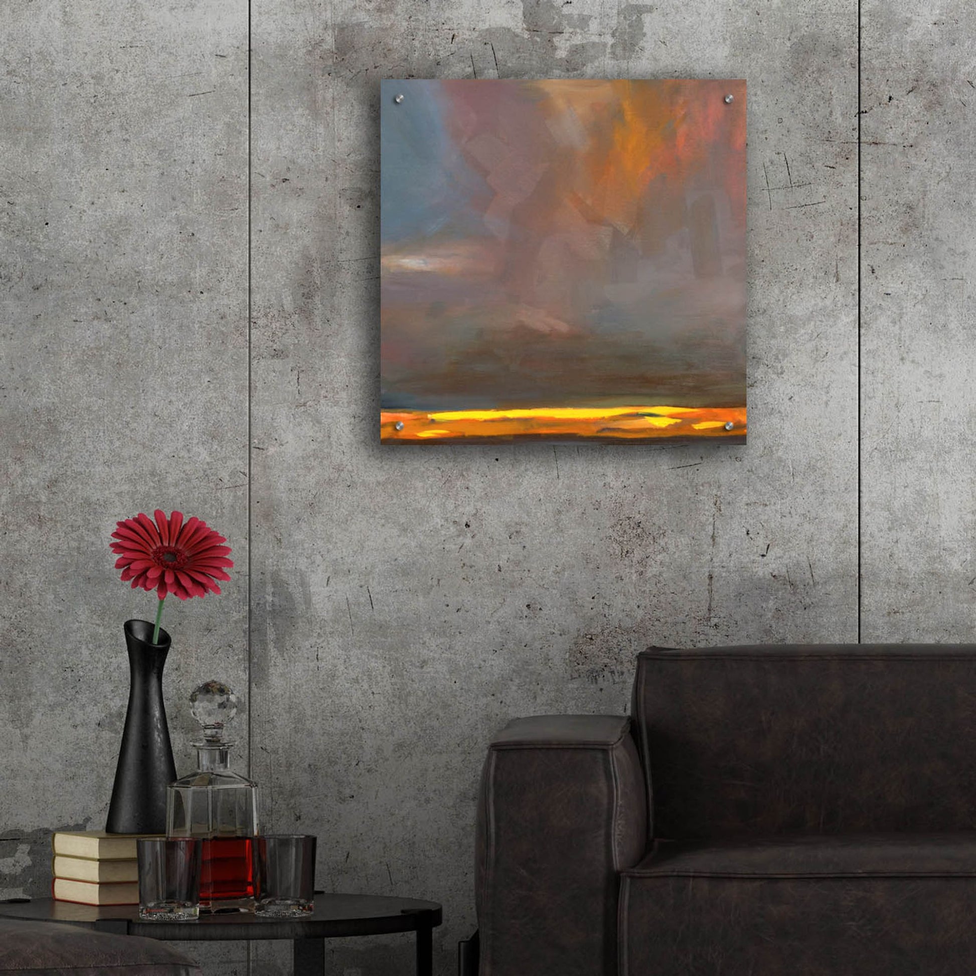 Epic Art ' Oregon Grey 1' by Deanna Schuerbeke, Acrylic Glass Wall Art,24x24