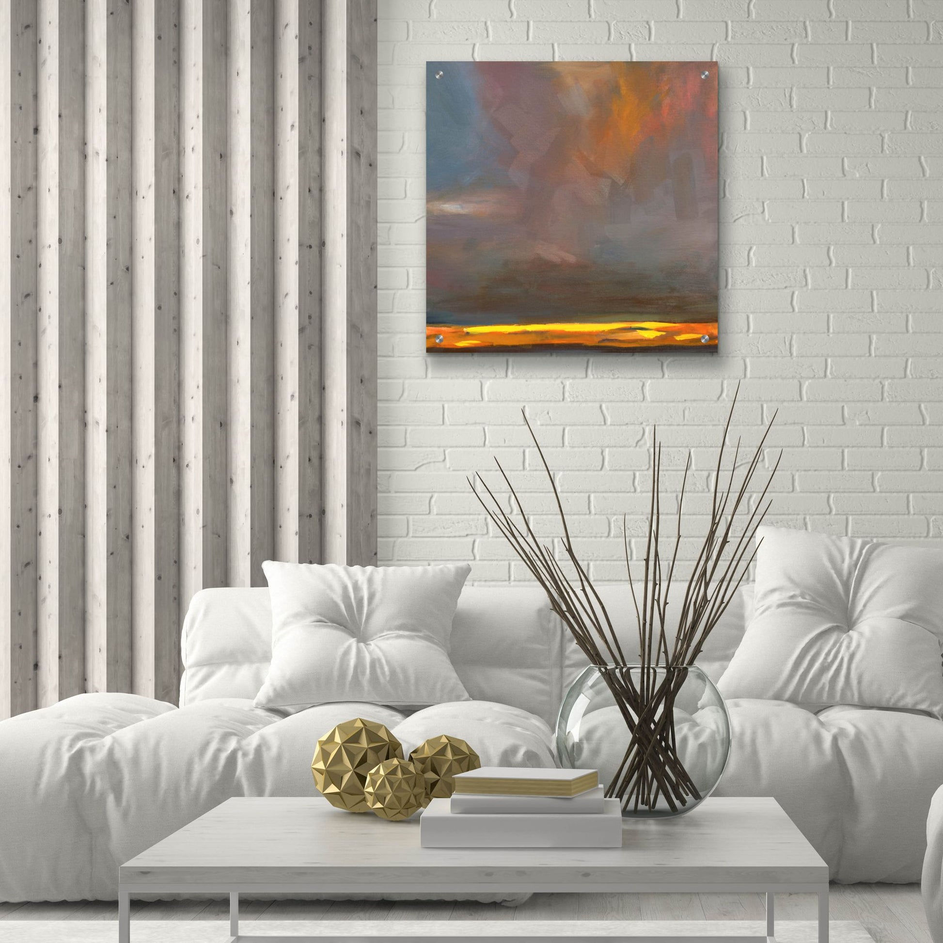 Epic Art ' Oregon Grey 1' by Deanna Schuerbeke, Acrylic Glass Wall Art,24x24