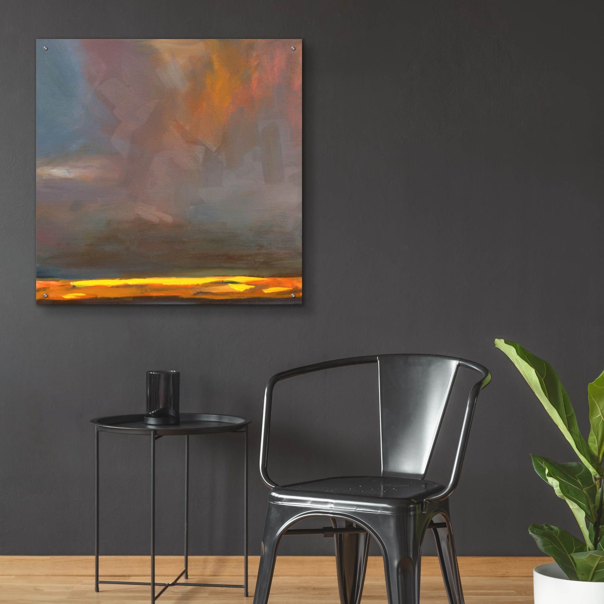 Epic Art ' Oregon Grey 1' by Deanna Schuerbeke, Acrylic Glass Wall Art,36x36