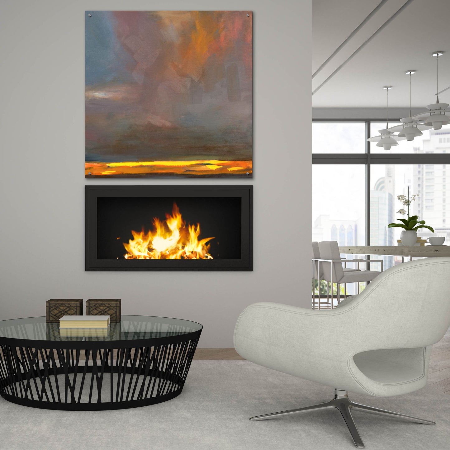 Epic Art ' Oregon Grey 1' by Deanna Schuerbeke, Acrylic Glass Wall Art,36x36