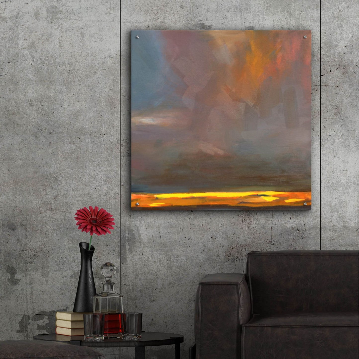 Epic Art ' Oregon Grey 1' by Deanna Schuerbeke, Acrylic Glass Wall Art,36x36
