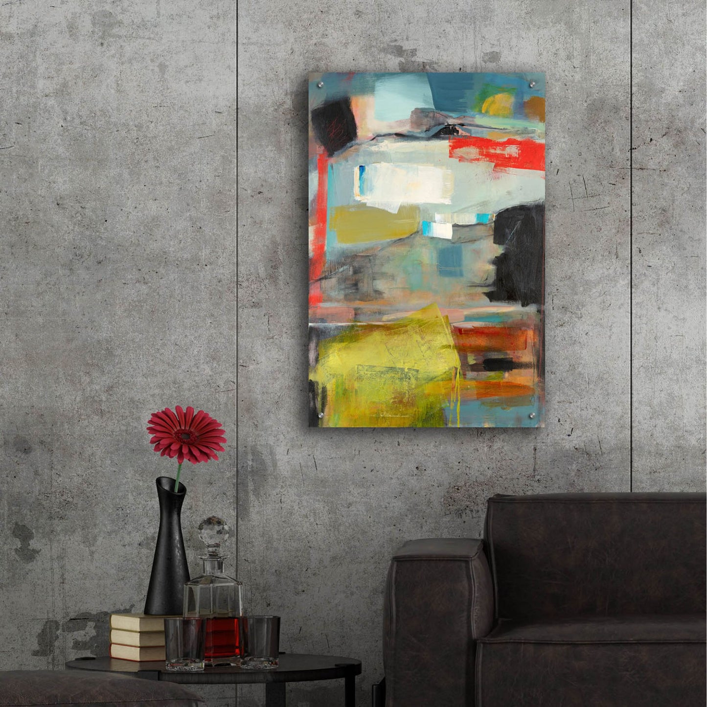 Epic Art ' Grass' by Deanna Schuerbeke, Acrylic Glass Wall Art,24x36