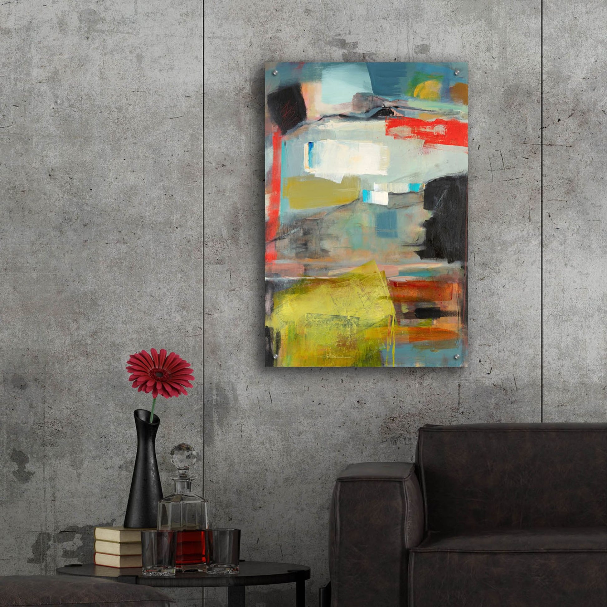 Epic Art ' Grass' by Deanna Schuerbeke, Acrylic Glass Wall Art,24x36