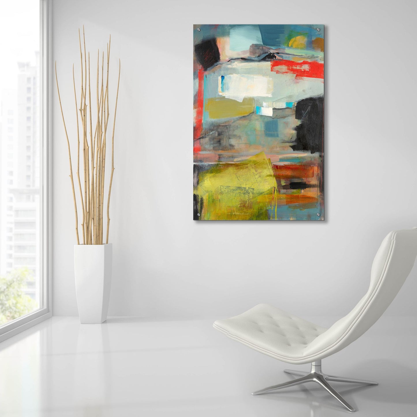 Epic Art ' Grass' by Deanna Schuerbeke, Acrylic Glass Wall Art,24x36