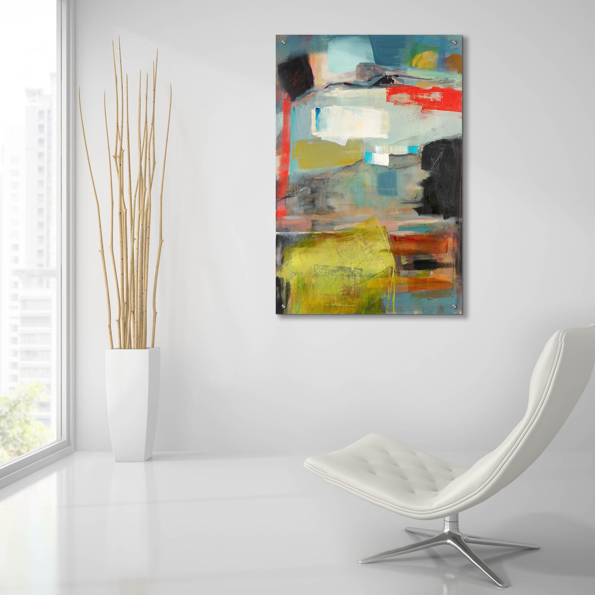 Epic Art ' Grass' by Deanna Schuerbeke, Acrylic Glass Wall Art,24x36