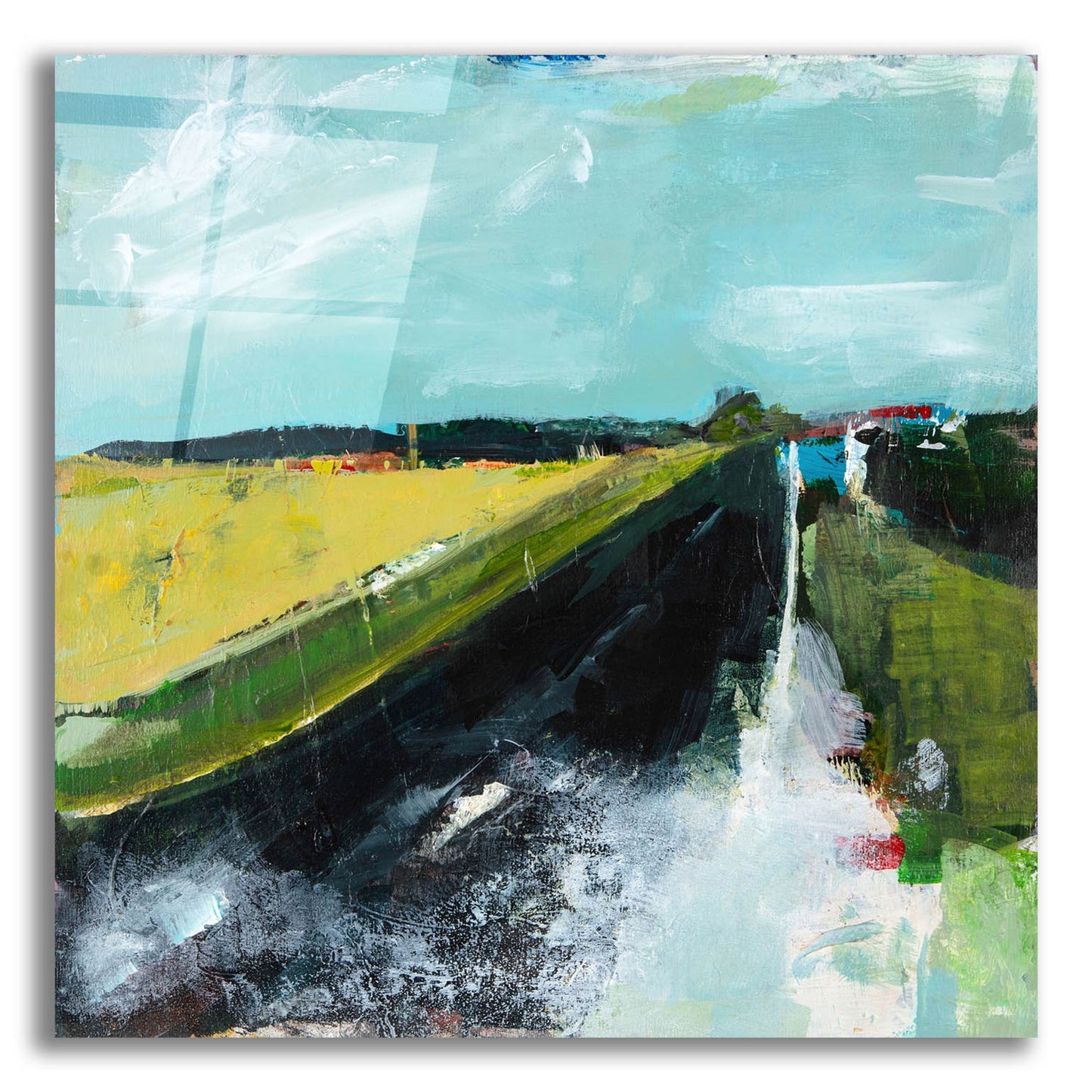 Epic Art ' Open Road' by Deanna Schuerbeke, Acrylic Glass Wall Art,12x12