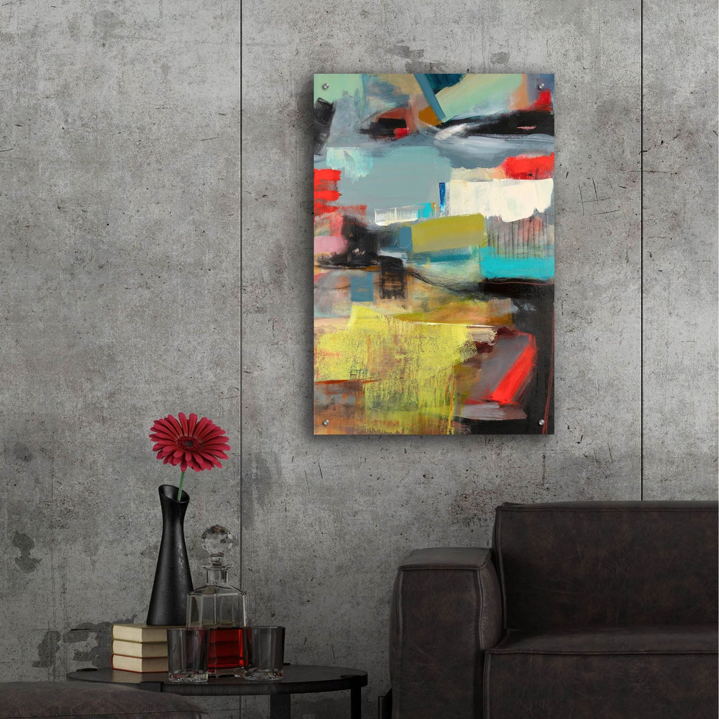 Epic Art ' Sky' by Deanna Schuerbeke, Acrylic Glass Wall Art,24x36