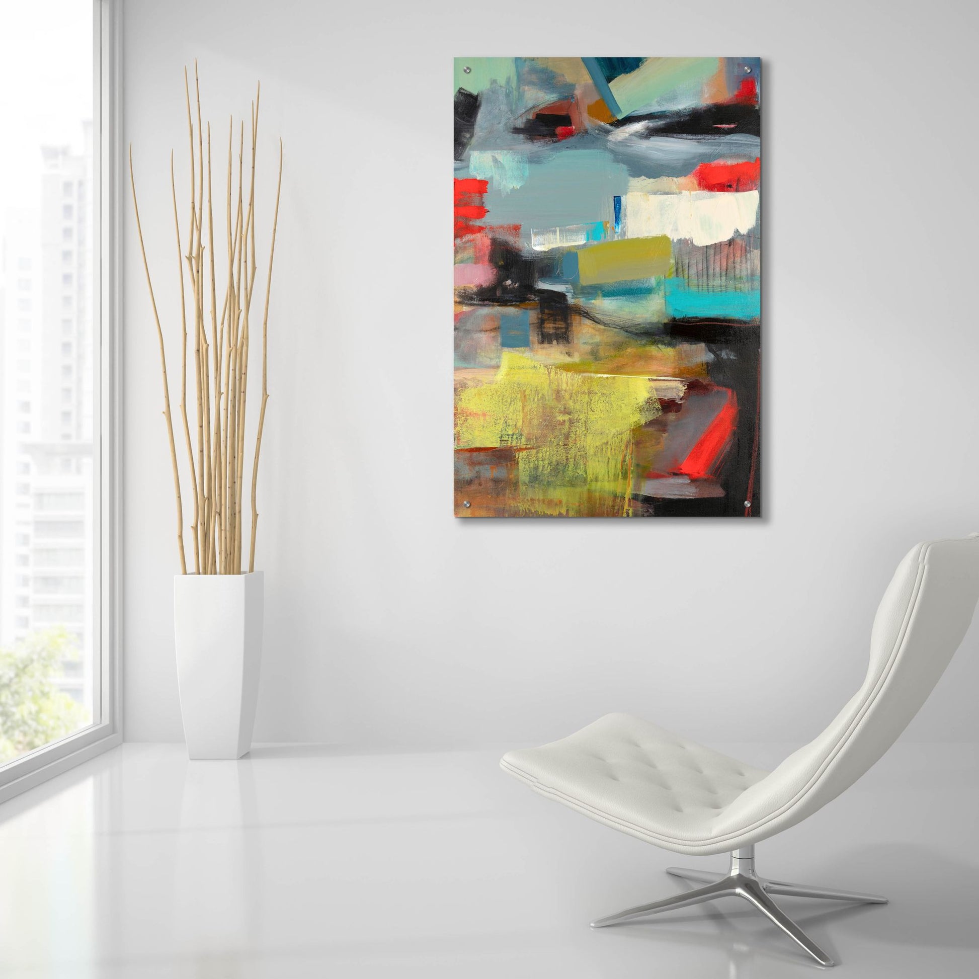 Epic Art ' Sky' by Deanna Schuerbeke, Acrylic Glass Wall Art,24x36