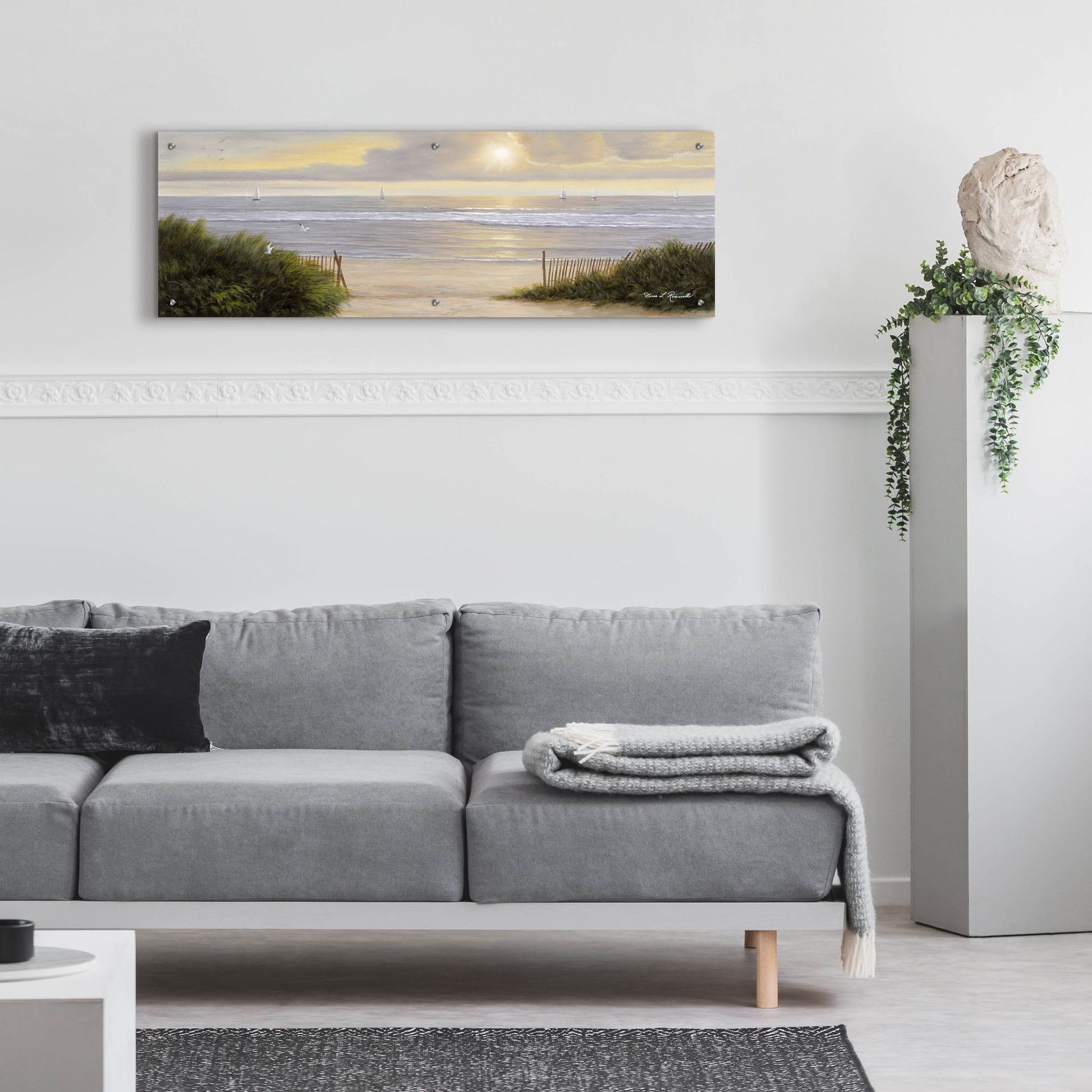 Epic Art ' Summer Moments II' by Diane Romanello, Acrylic Glass Wall Art,48x16