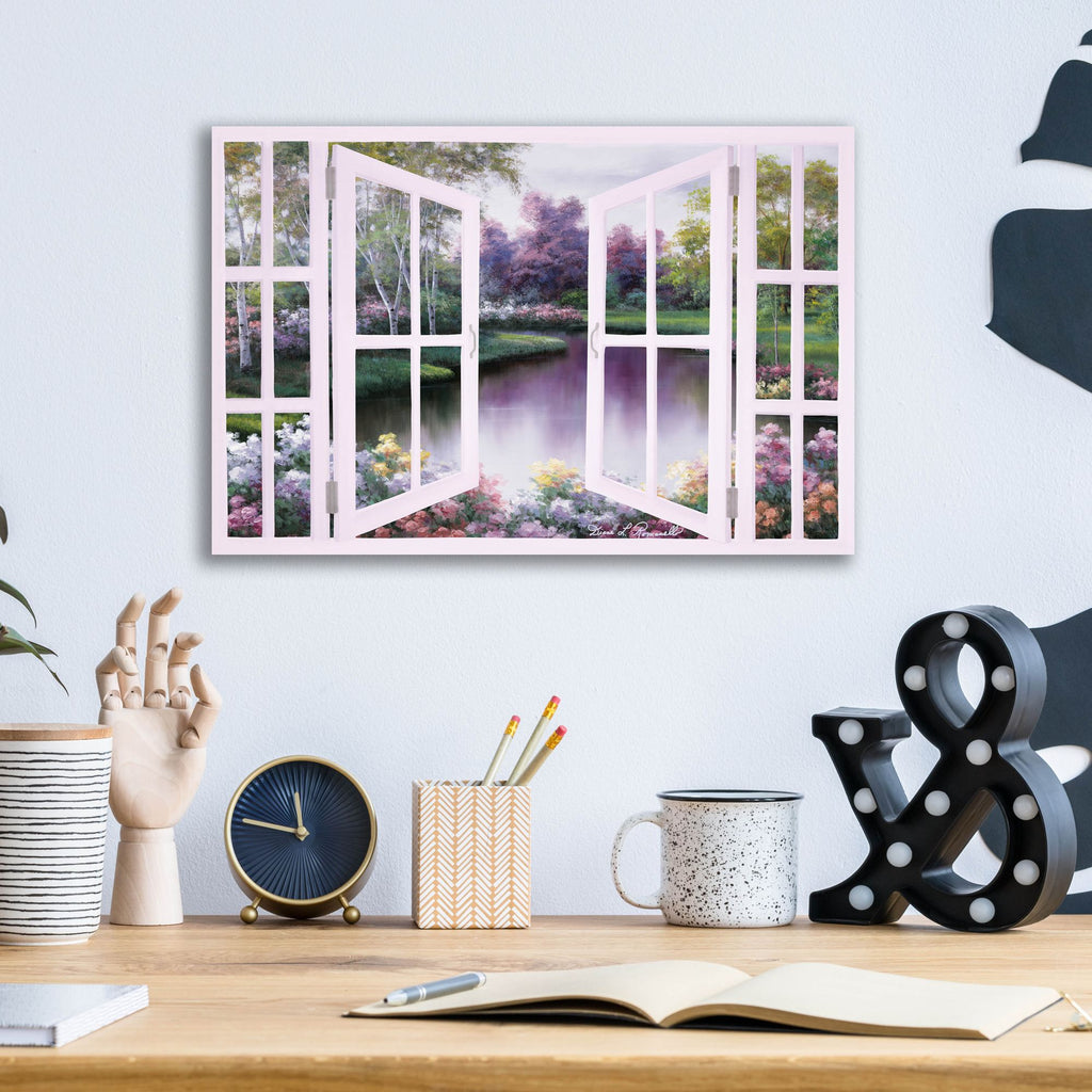 Epic Art ' Springtime Symphony Door' by Diane Romanello, Acrylic Glass Wall Art,16x12