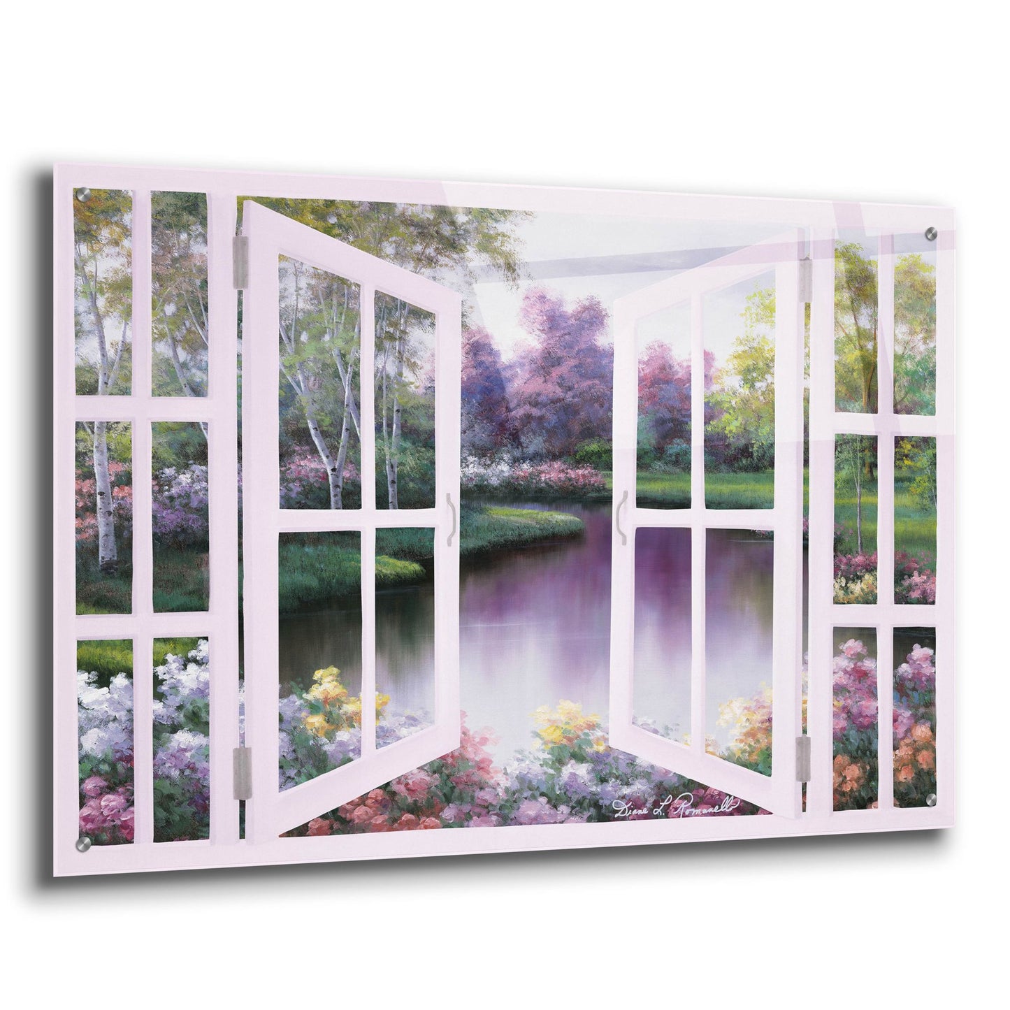 Epic Art ' Springtime Symphony Door' by Diane Romanello, Acrylic Glass Wall Art,36x24