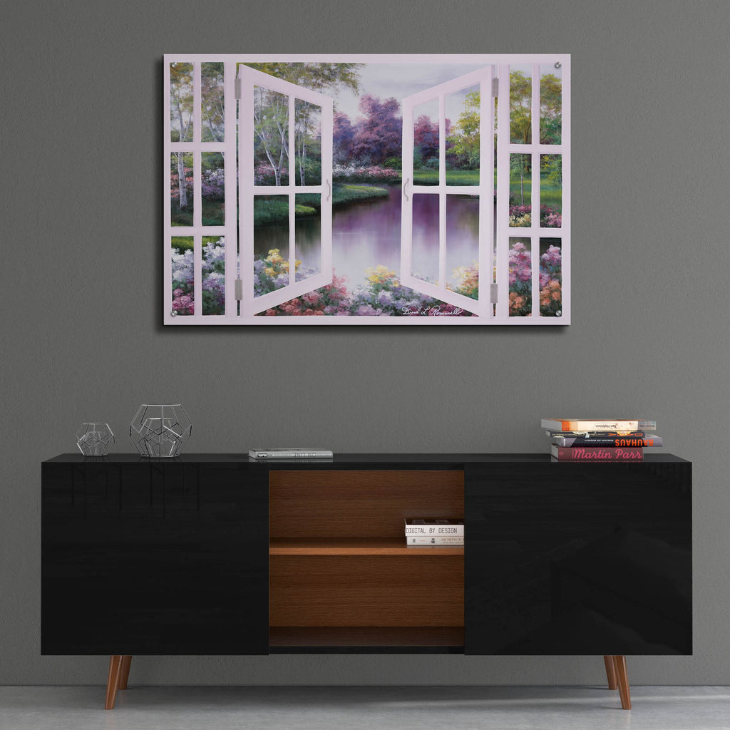 Epic Art ' Springtime Symphony Door' by Diane Romanello, Acrylic Glass Wall Art,36x24