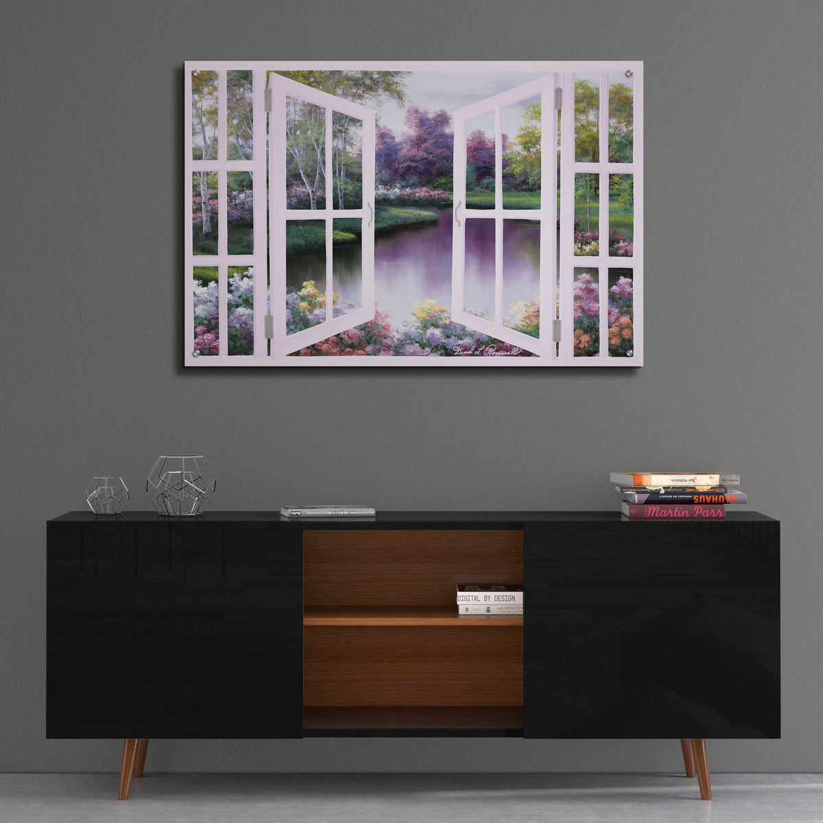 Epic Art ' Springtime Symphony Door' by Diane Romanello, Acrylic Glass Wall Art,36x24