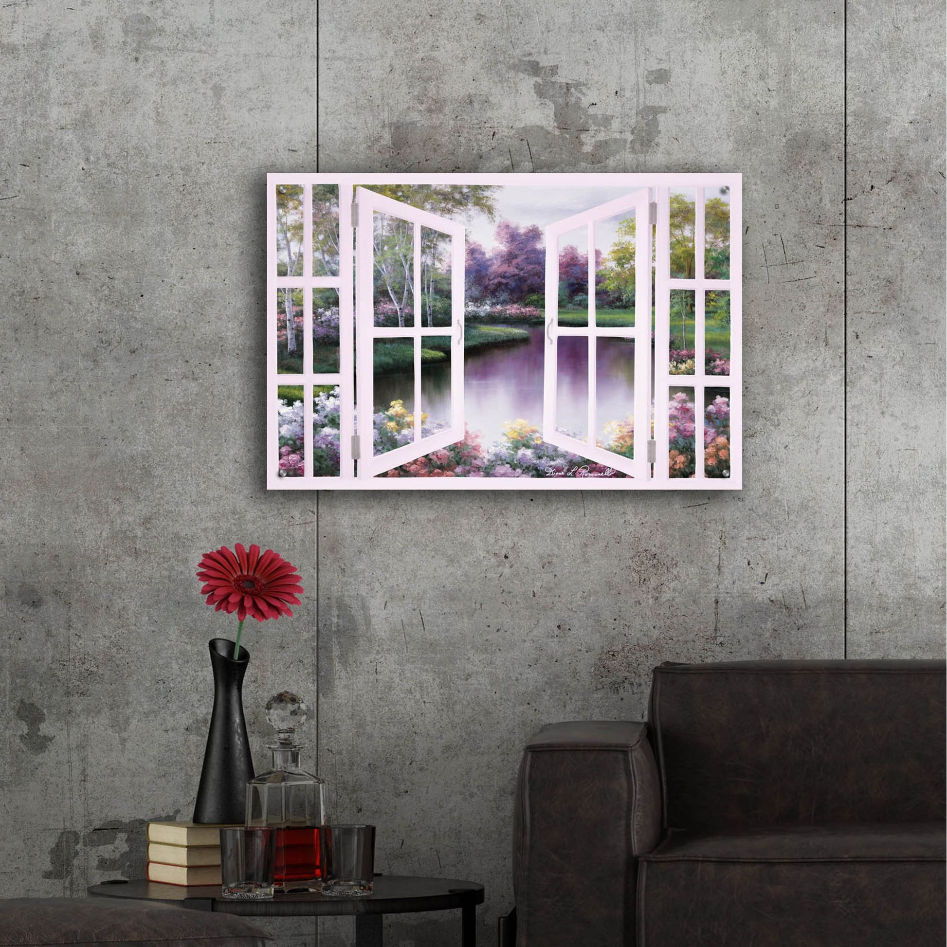 Epic Art ' Springtime Symphony Door' by Diane Romanello, Acrylic Glass Wall Art,36x24