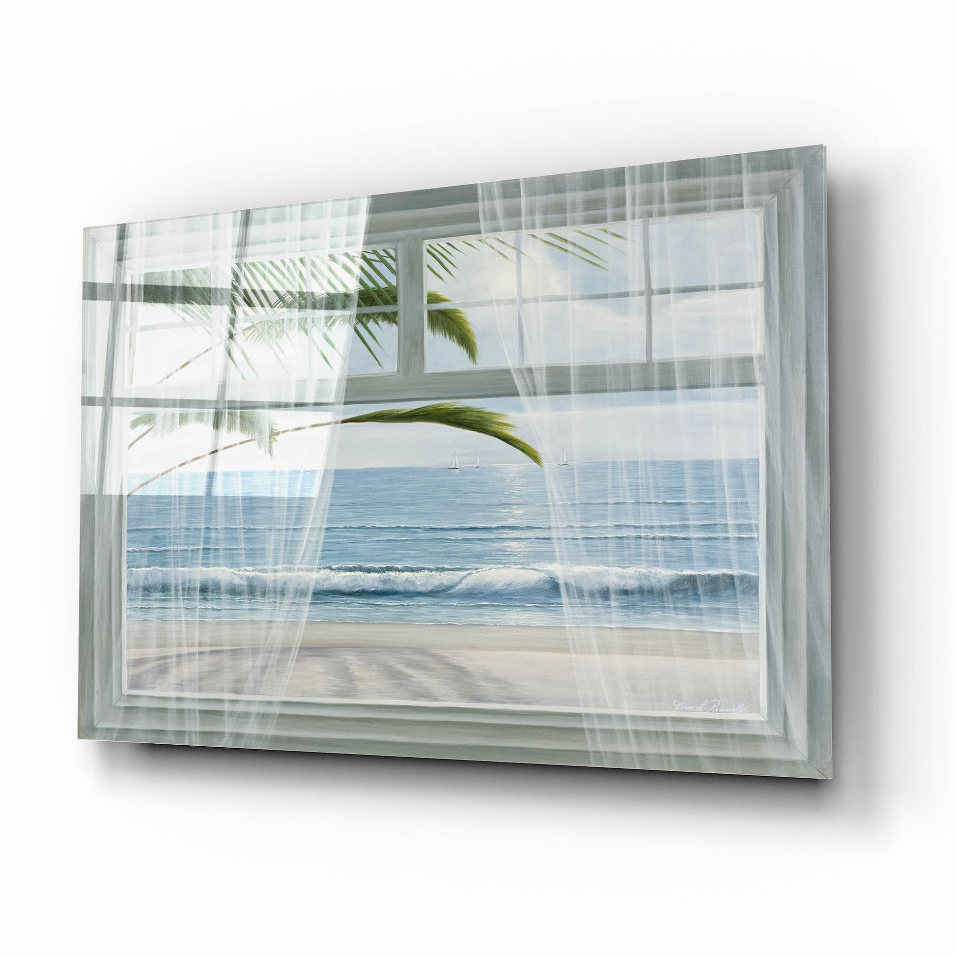 Epic Art ' View of the Tropics' by Diane Romanello, Acrylic Glass Wall Art,16x12