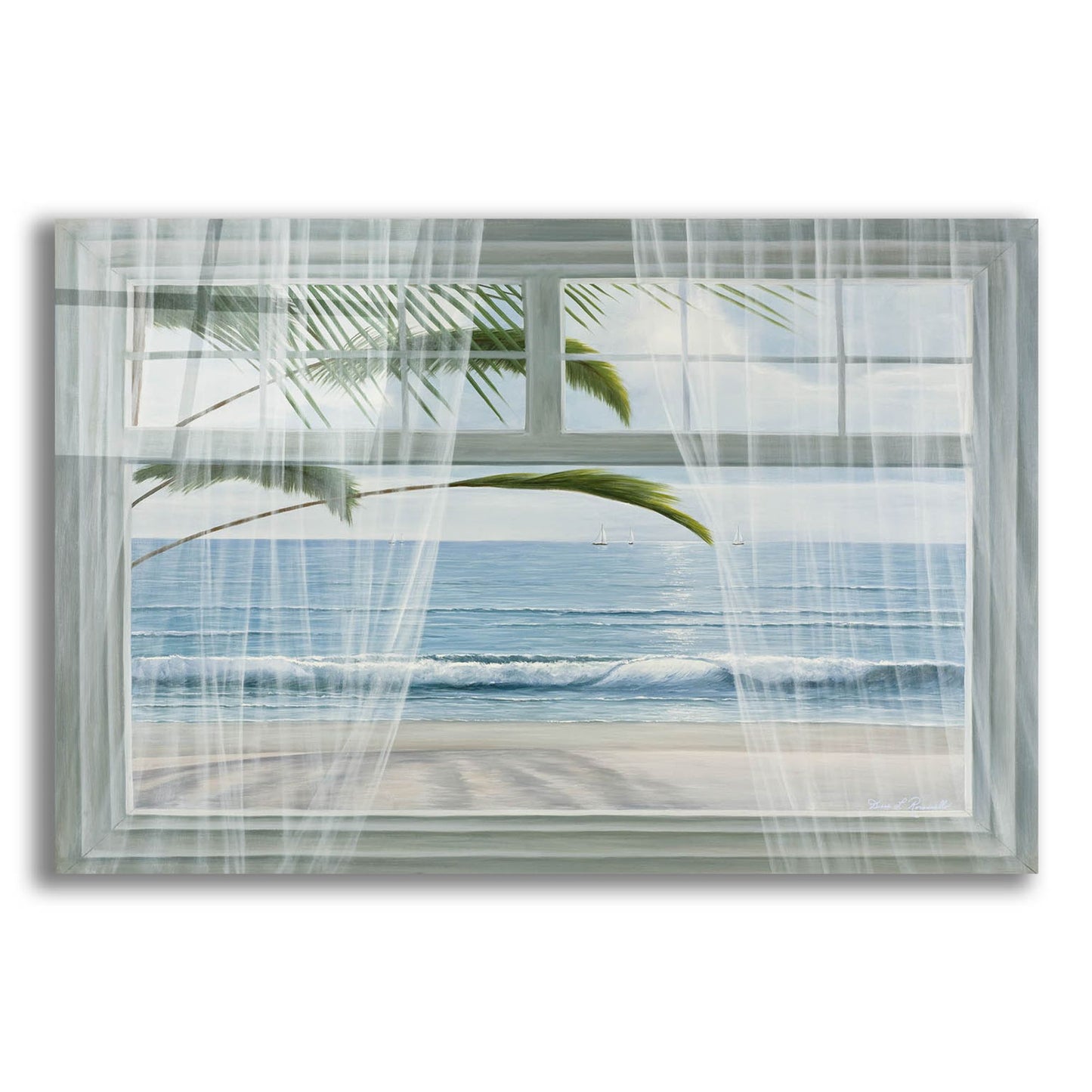 Epic Art ' View of the Tropics' by Diane Romanello, Acrylic Glass Wall Art,16x12