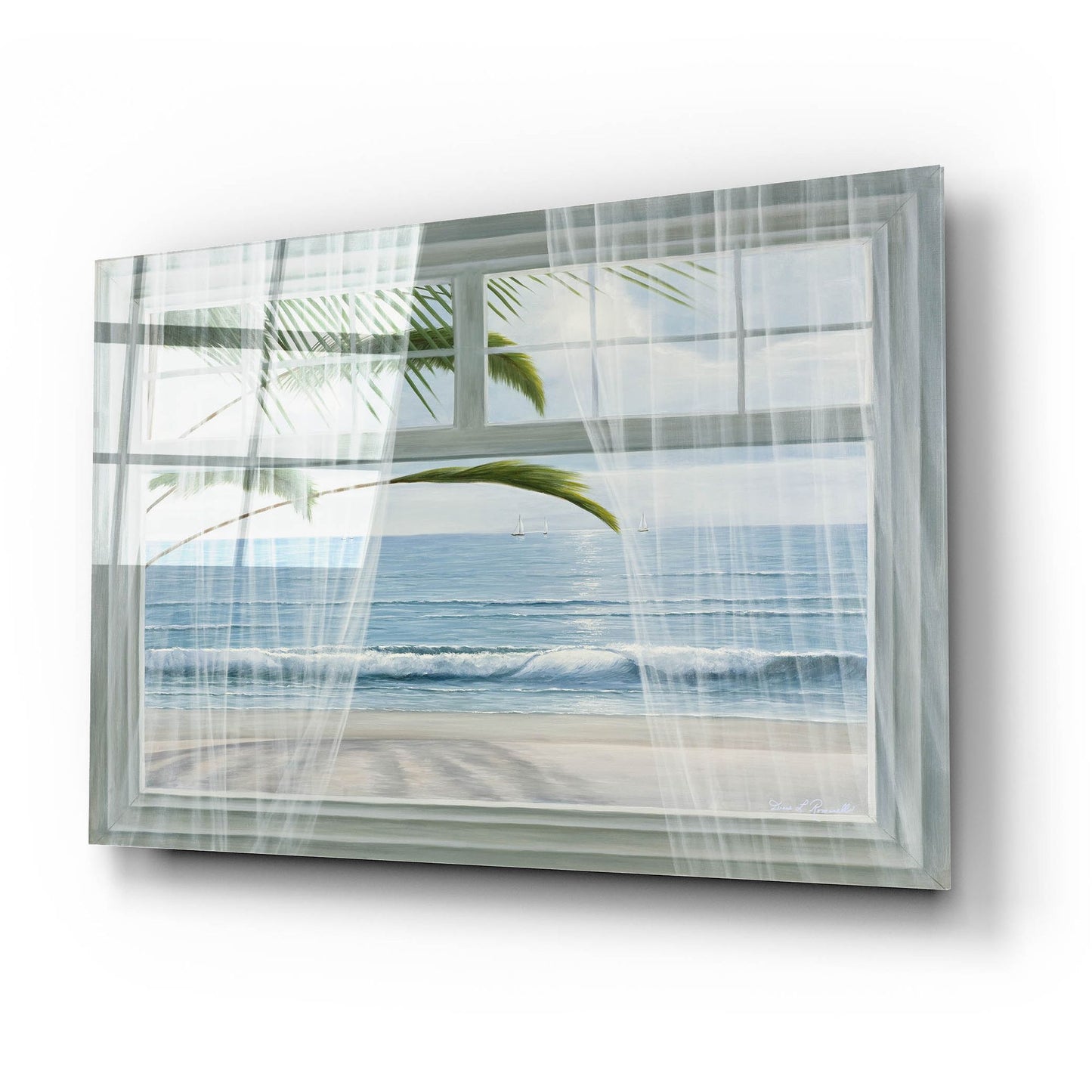 Epic Art ' View of the Tropics' by Diane Romanello, Acrylic Glass Wall Art,24x16