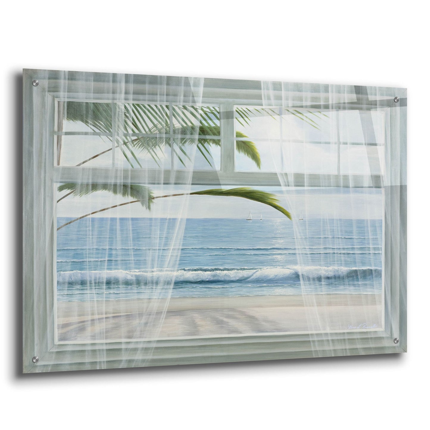 Epic Art ' View of the Tropics' by Diane Romanello, Acrylic Glass Wall Art,36x24