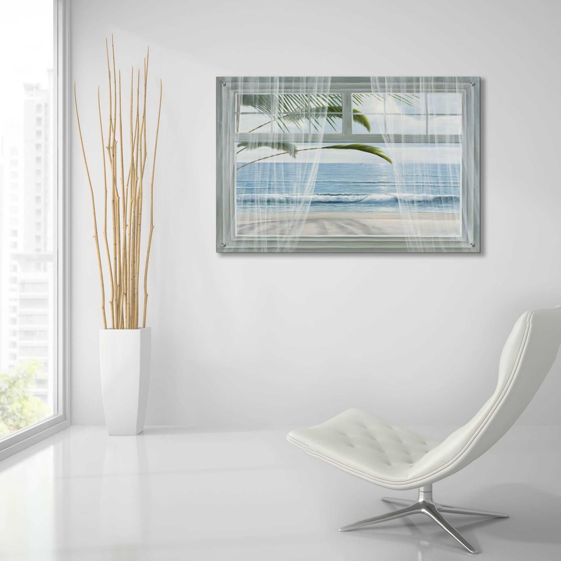 Epic Art ' View of the Tropics' by Diane Romanello, Acrylic Glass Wall Art,36x24