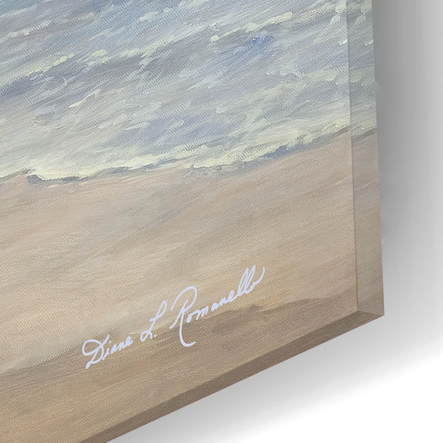 Epic Art ' Beach Serenity' by Diane Romanello, Acrylic Glass Wall Art,16x12