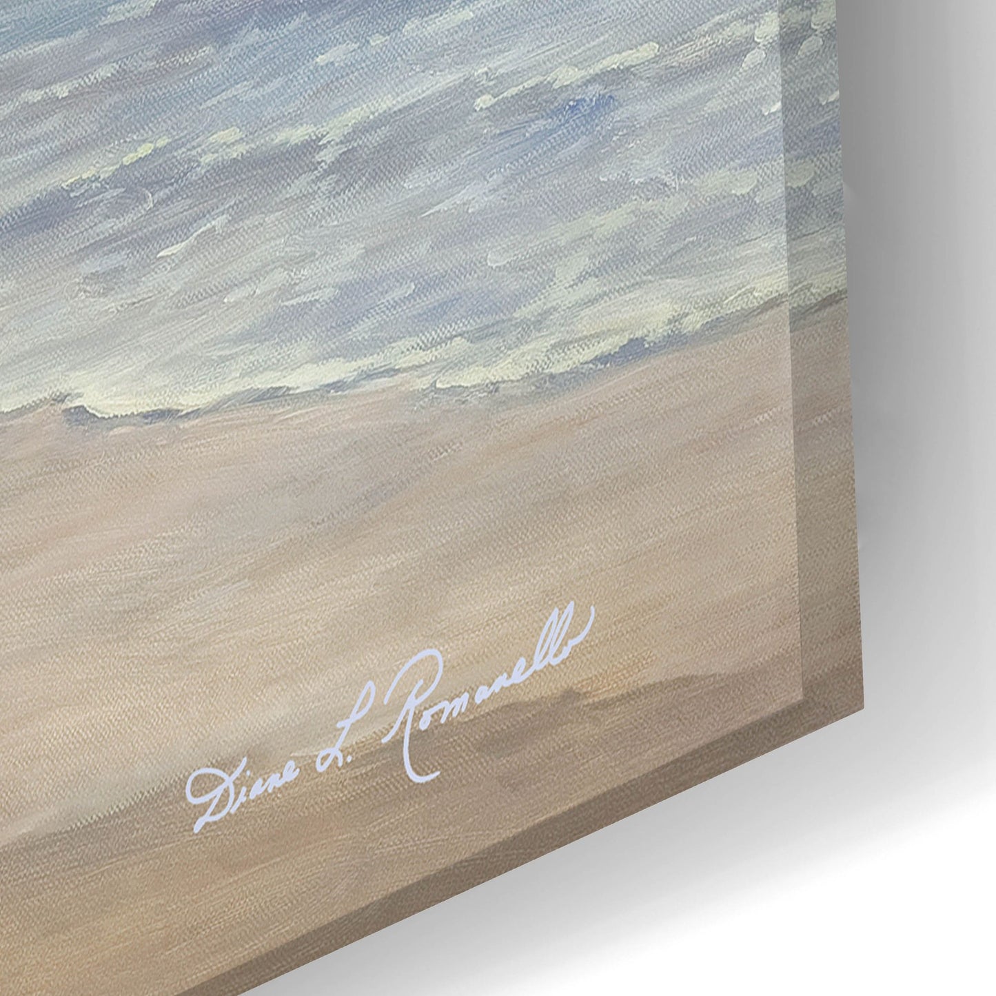 Epic Art ' Beach Serenity' by Diane Romanello, Acrylic Glass Wall Art,24x16