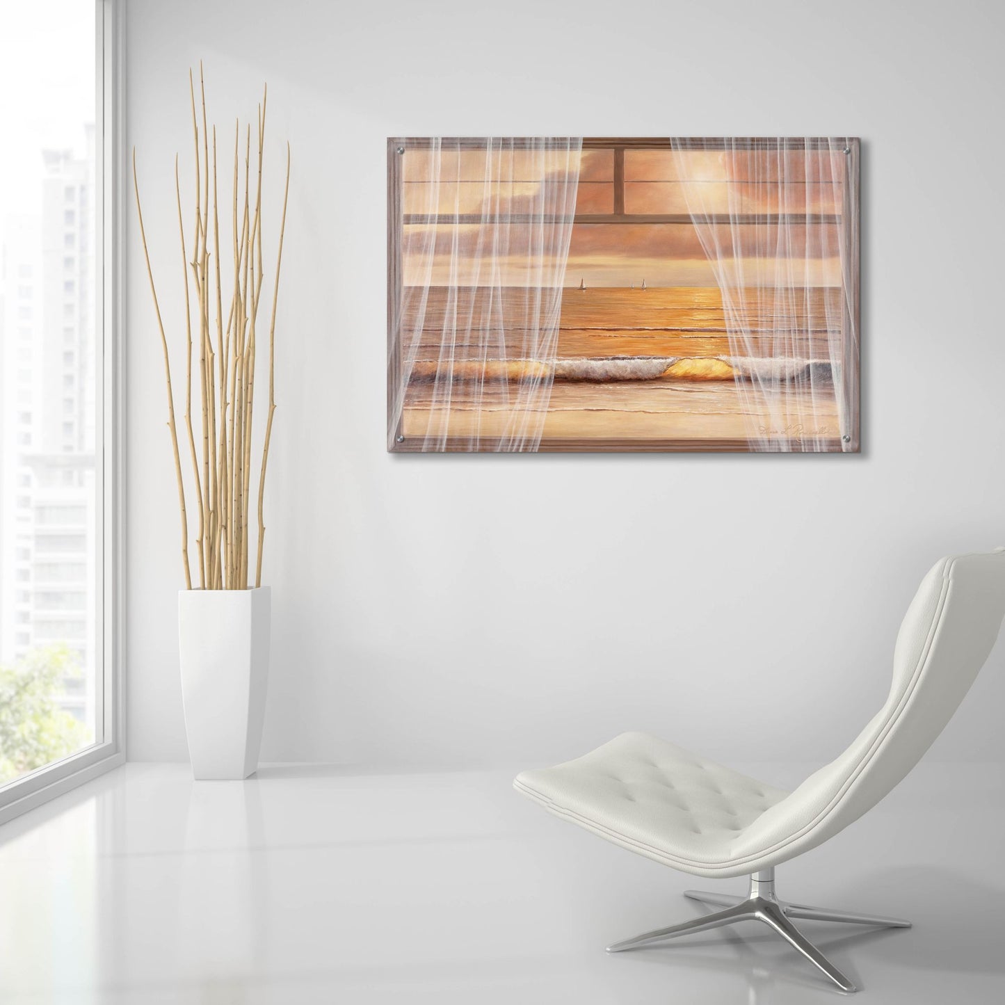 Epic Art ' View of the Sunset' by Diane Romanello, Acrylic Glass Wall Art,36x24