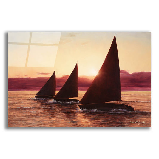 Epic Art ' Evening Sails' by Diane Romanello, Acrylic Glass Wall Art