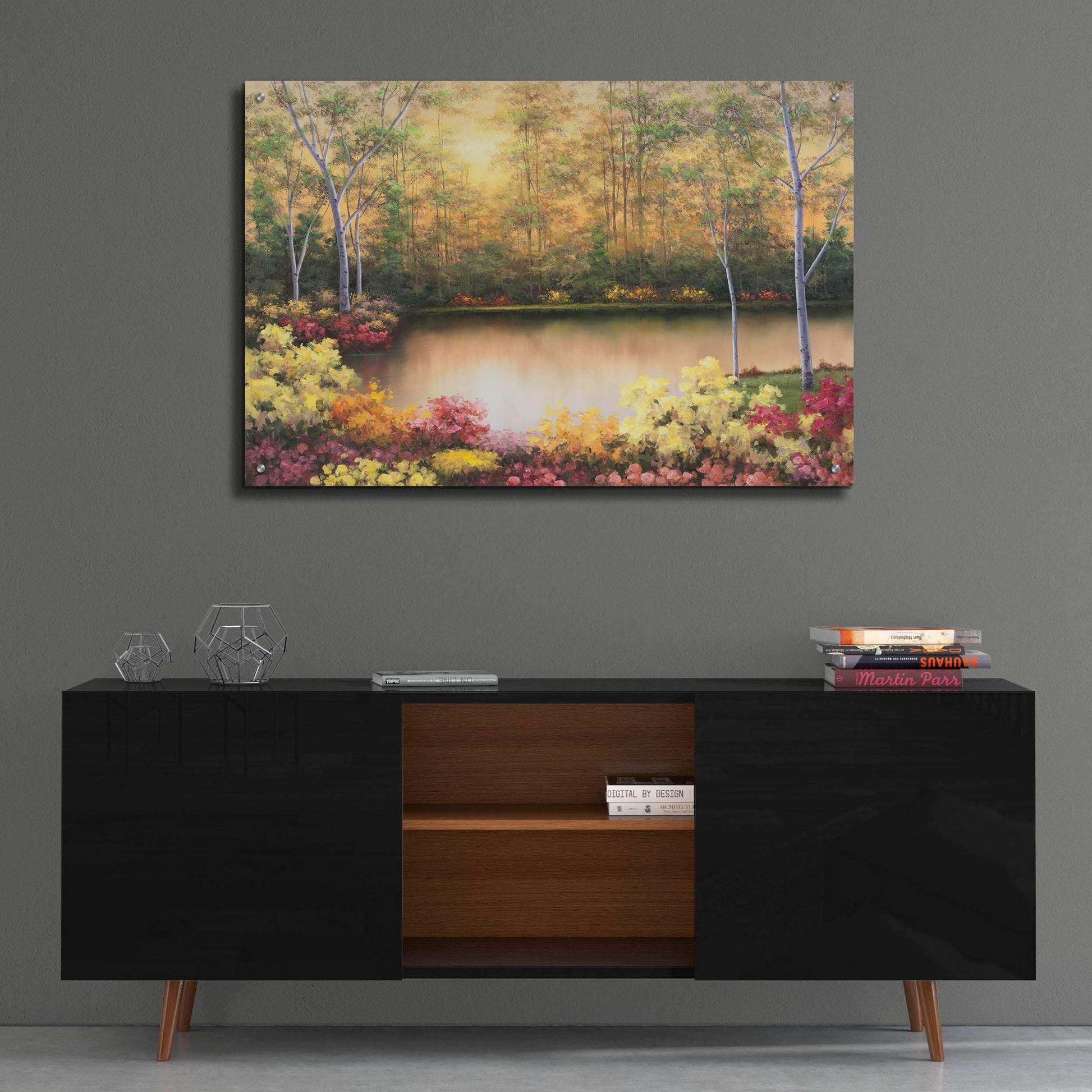 Epic Art ' Bursting in Autumn' by Diane Romanello, Acrylic Glass Wall Art,36x24