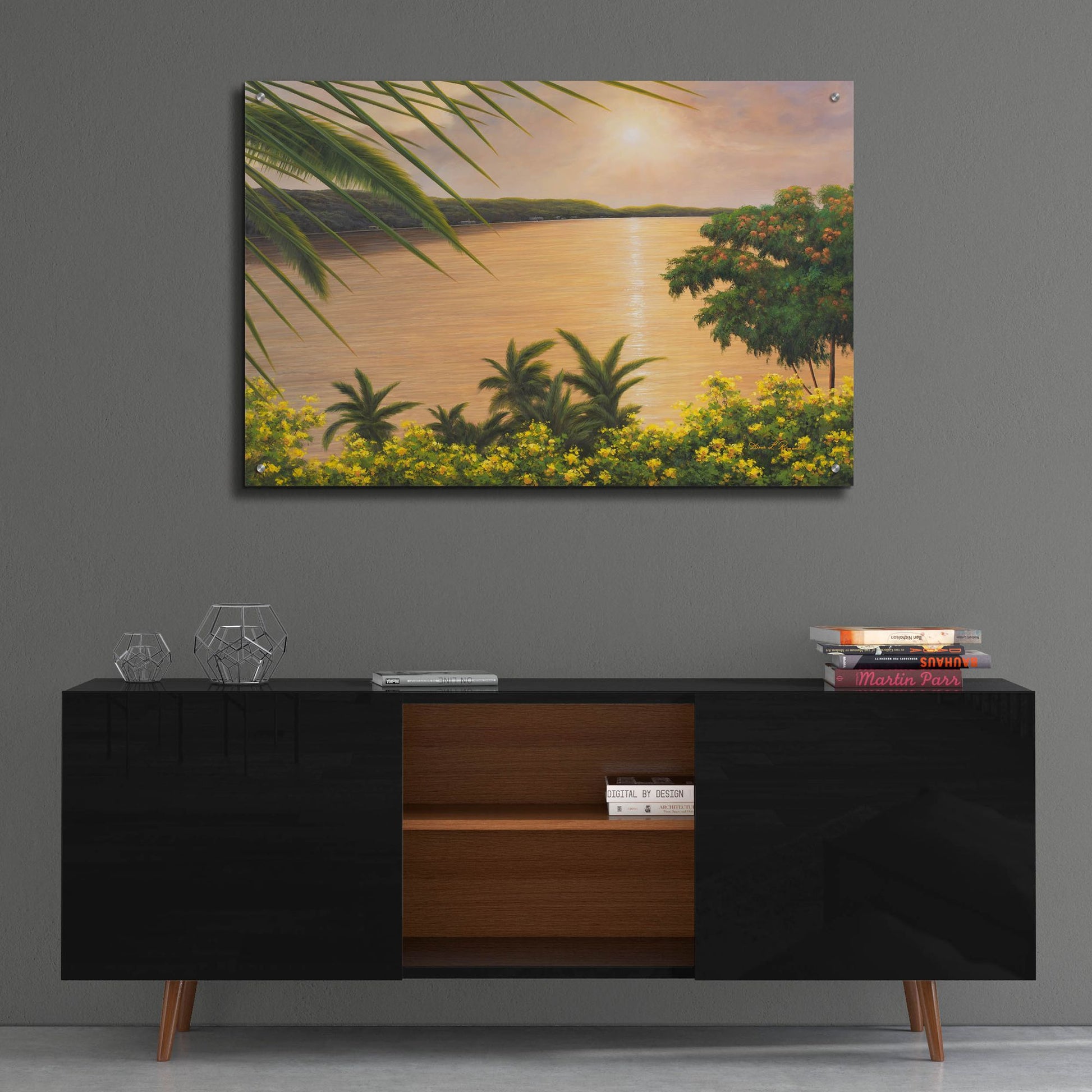 Epic Art ' Wonder of the Tropics' by Diane Romanello, Acrylic Glass Wall Art,36x24