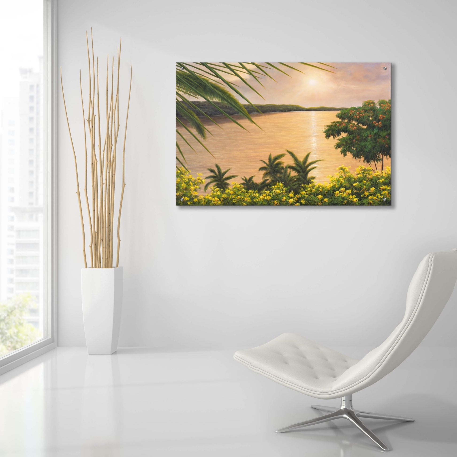 Epic Art ' Wonder of the Tropics' by Diane Romanello, Acrylic Glass Wall Art,36x24