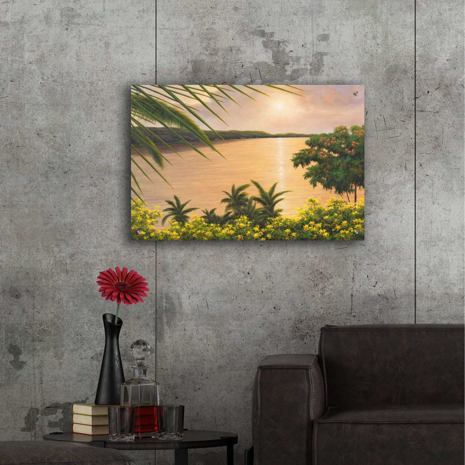 Epic Art ' Wonder of the Tropics' by Diane Romanello, Acrylic Glass Wall Art,36x24