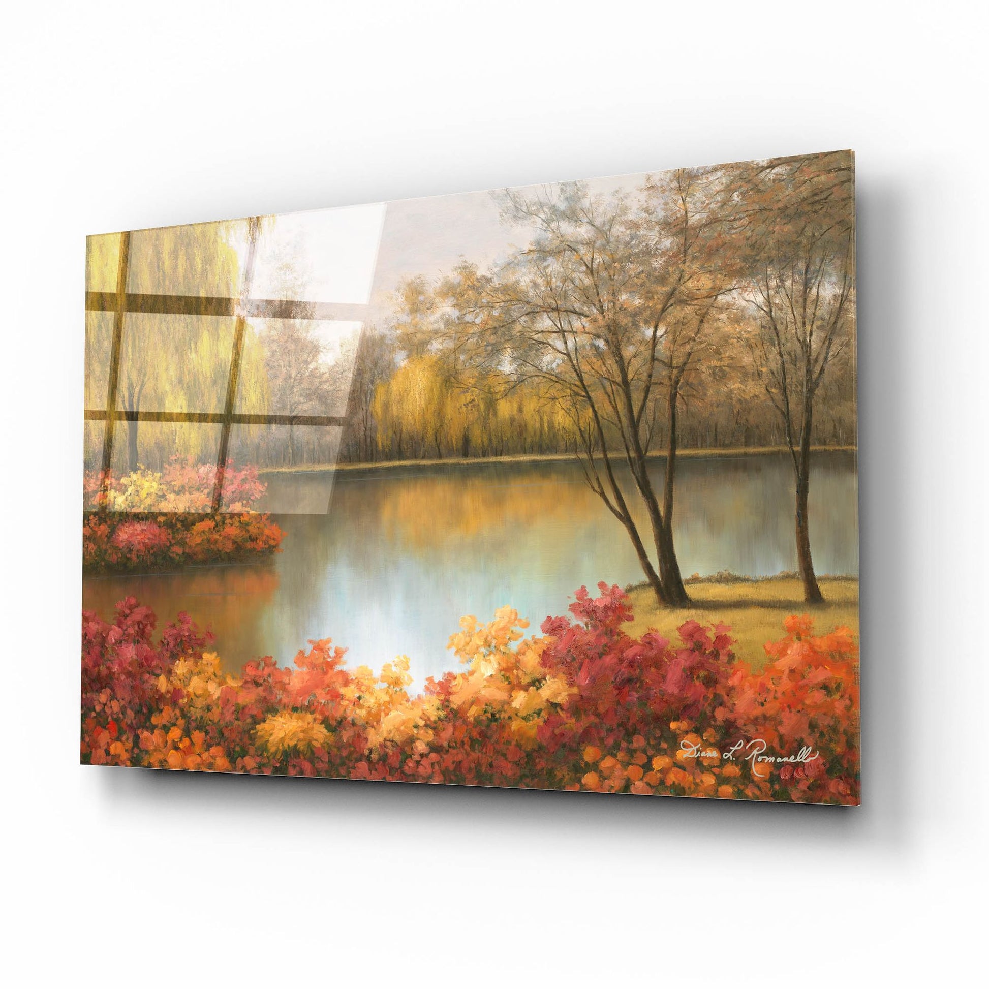 Epic Art ' Autumn Palette' by Diane Romanello, Acrylic Glass Wall Art,16x12