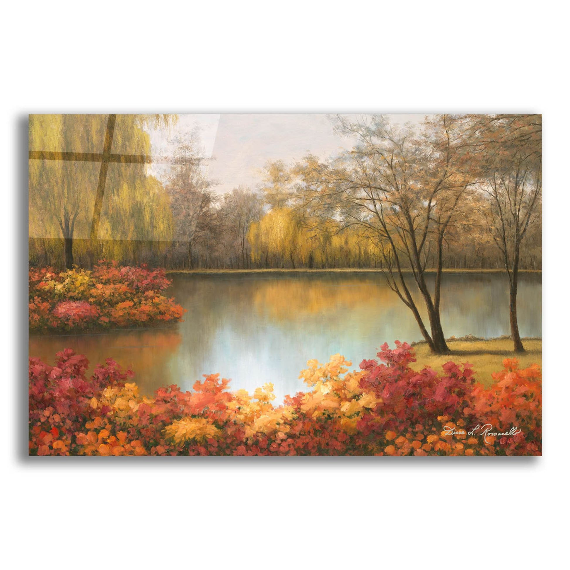 Epic Art ' Autumn Palette' by Diane Romanello, Acrylic Glass Wall Art,16x12