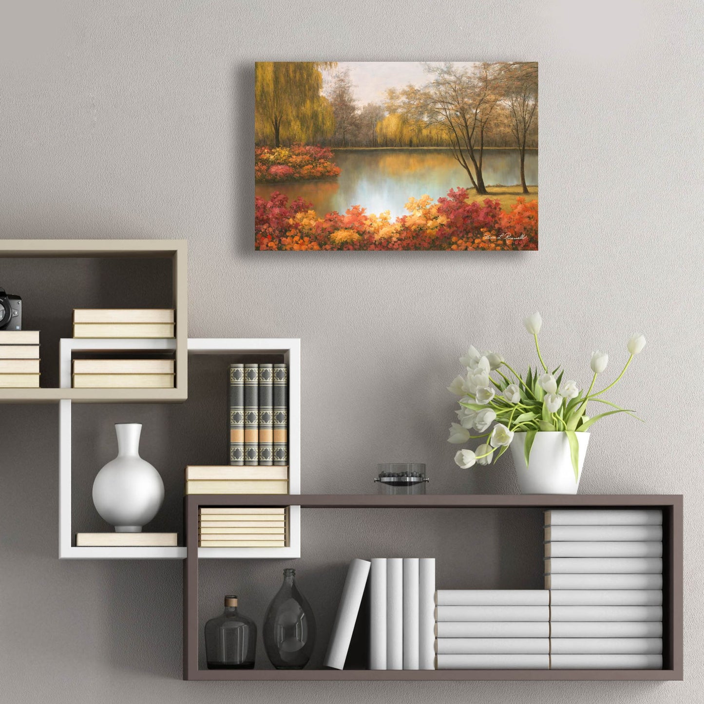 Epic Art ' Autumn Palette' by Diane Romanello, Acrylic Glass Wall Art,24x16