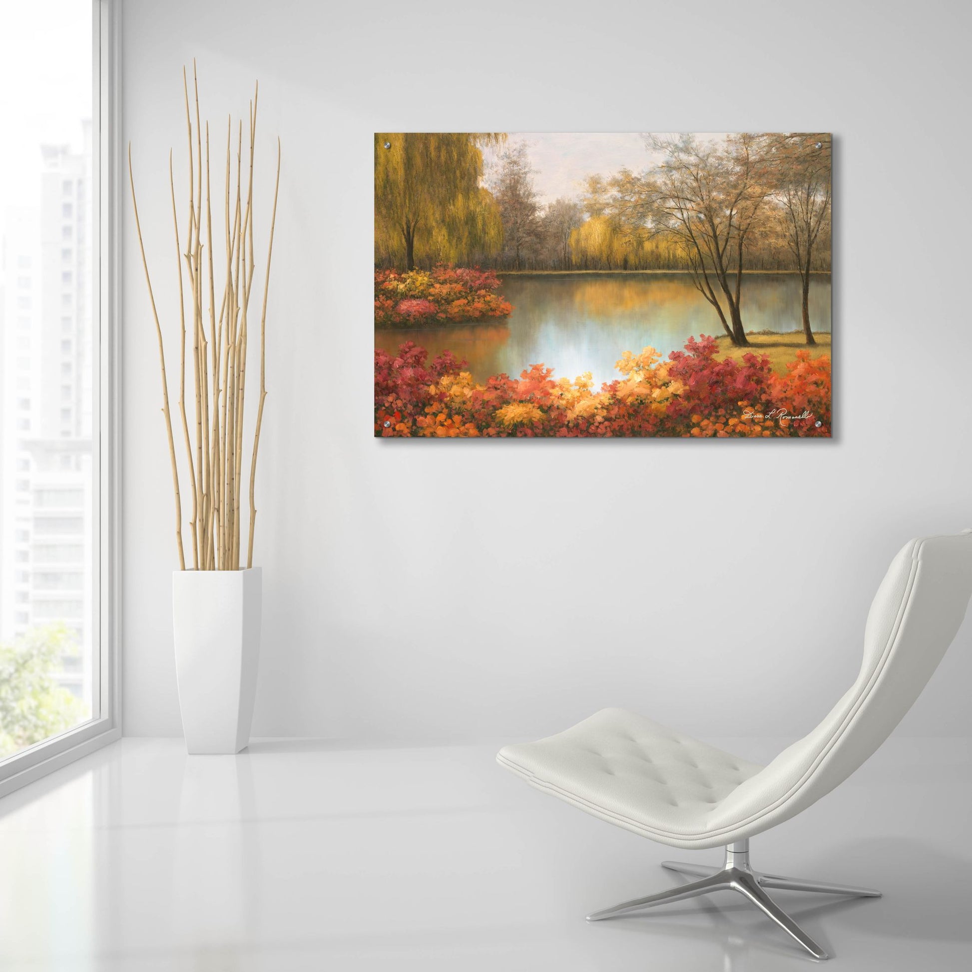 Epic Art ' Autumn Palette' by Diane Romanello, Acrylic Glass Wall Art,36x24