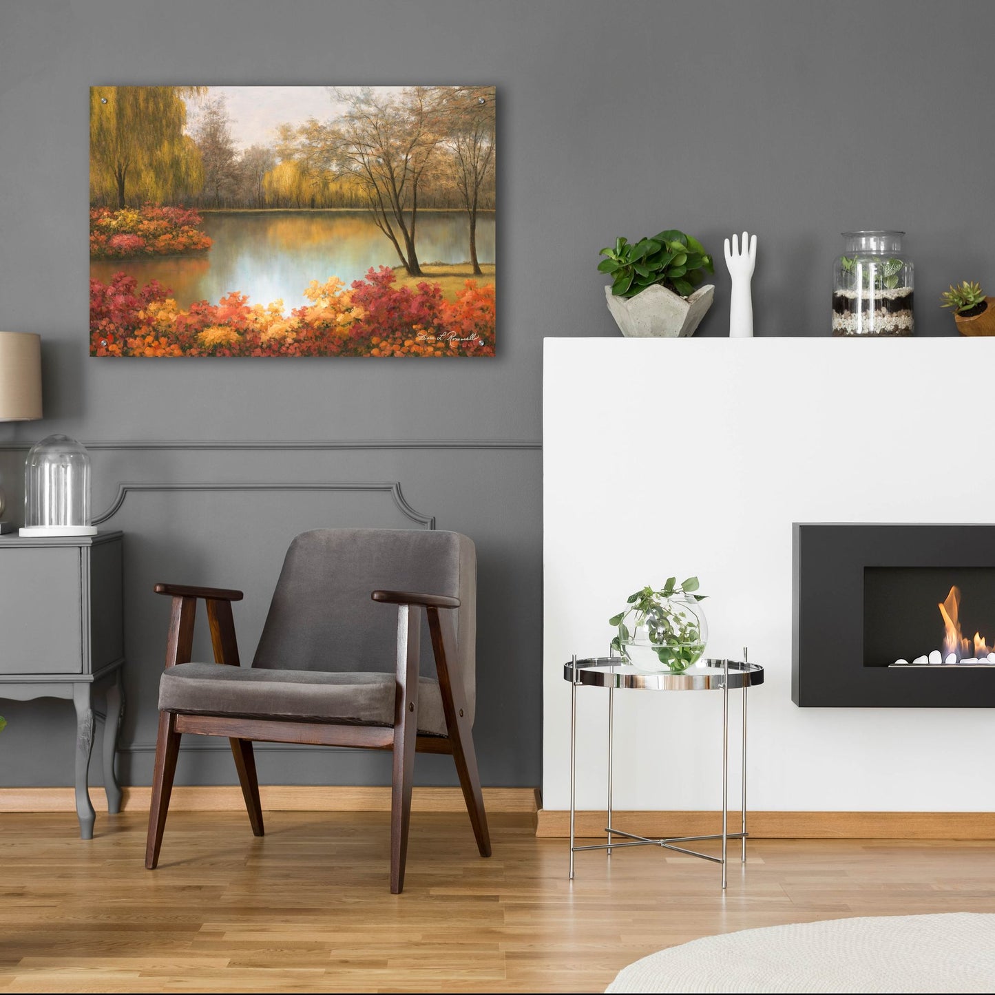 Epic Art ' Autumn Palette' by Diane Romanello, Acrylic Glass Wall Art,36x24