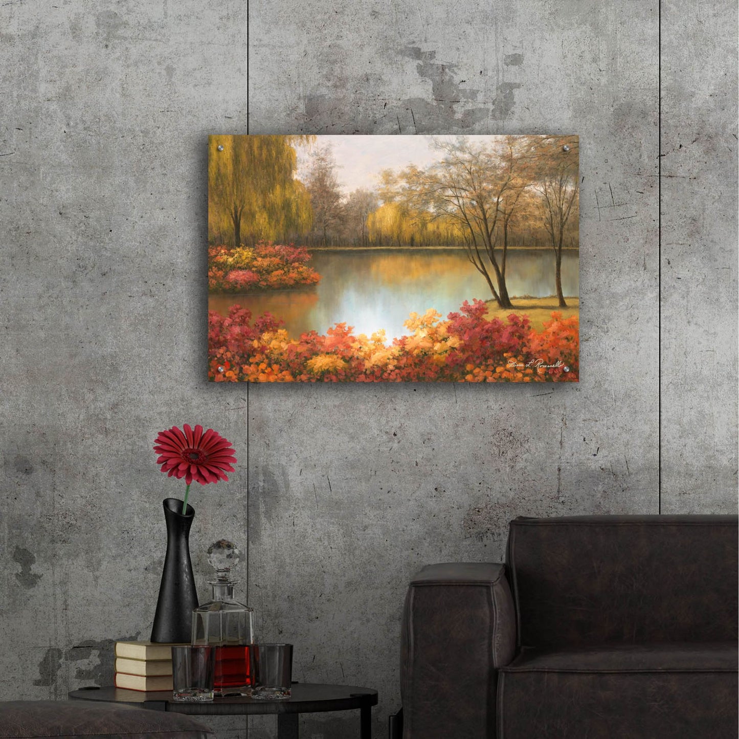 Epic Art ' Autumn Palette' by Diane Romanello, Acrylic Glass Wall Art,36x24