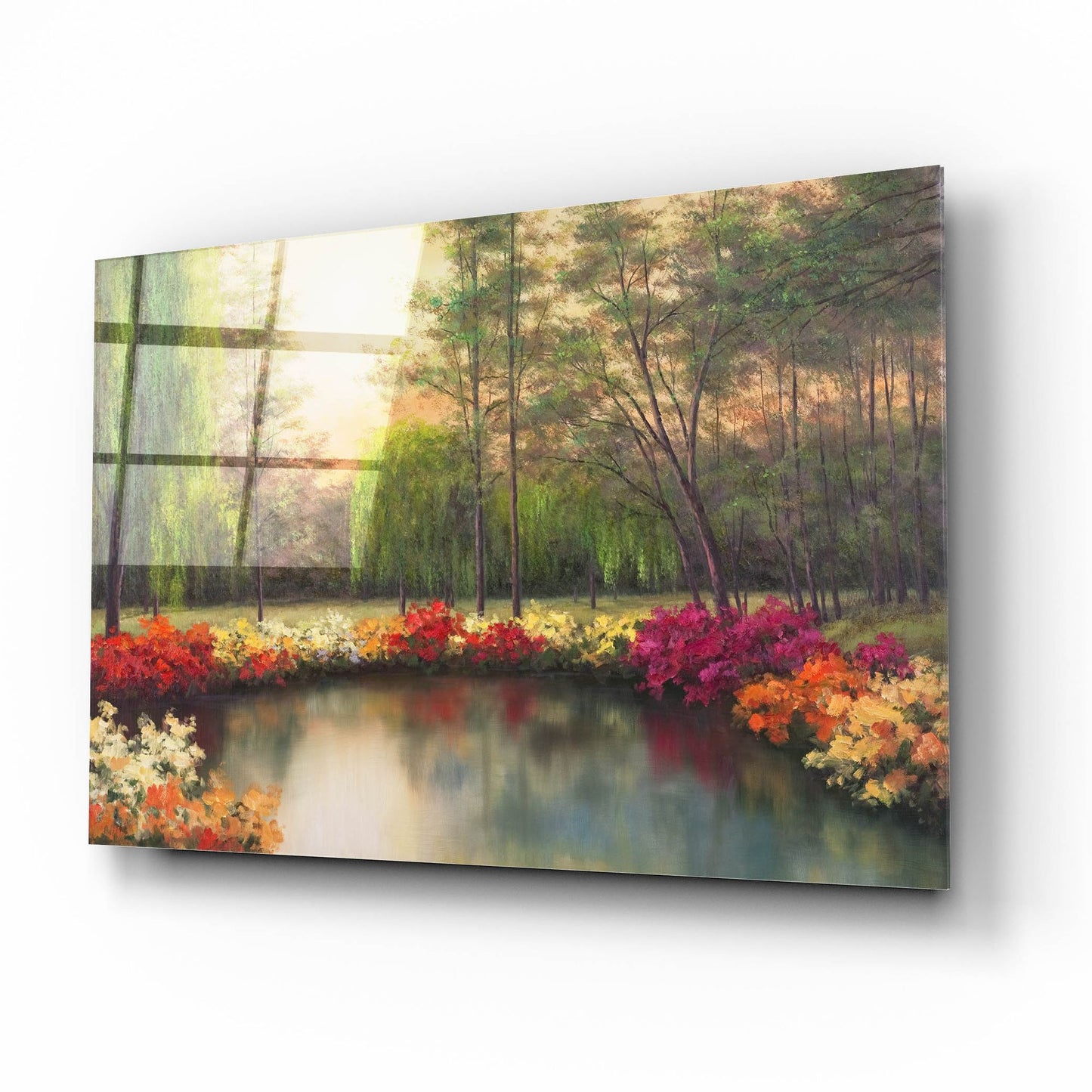 Epic Art ' Autumn Sunset' by Diane Romanello, Acrylic Glass Wall Art,16x12