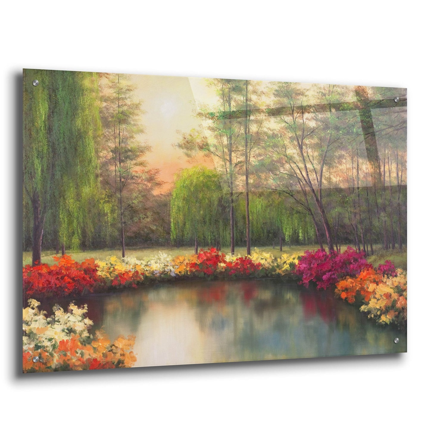 Epic Art ' Autumn Sunset' by Diane Romanello, Acrylic Glass Wall Art,36x24