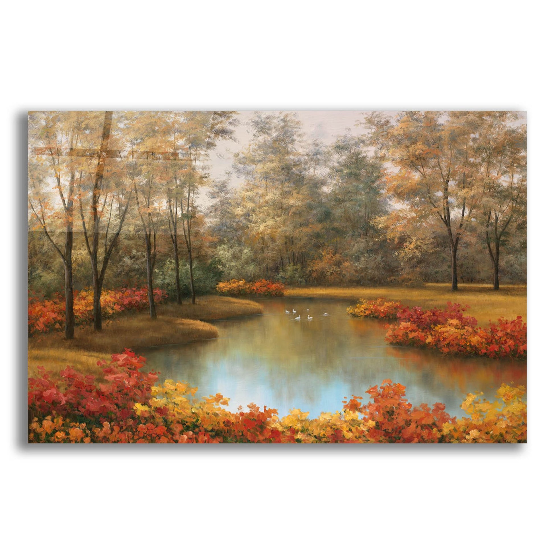 Epic Art ' Beauty of Autumn' by Diane Romanello, Acrylic Glass Wall Art,16x12