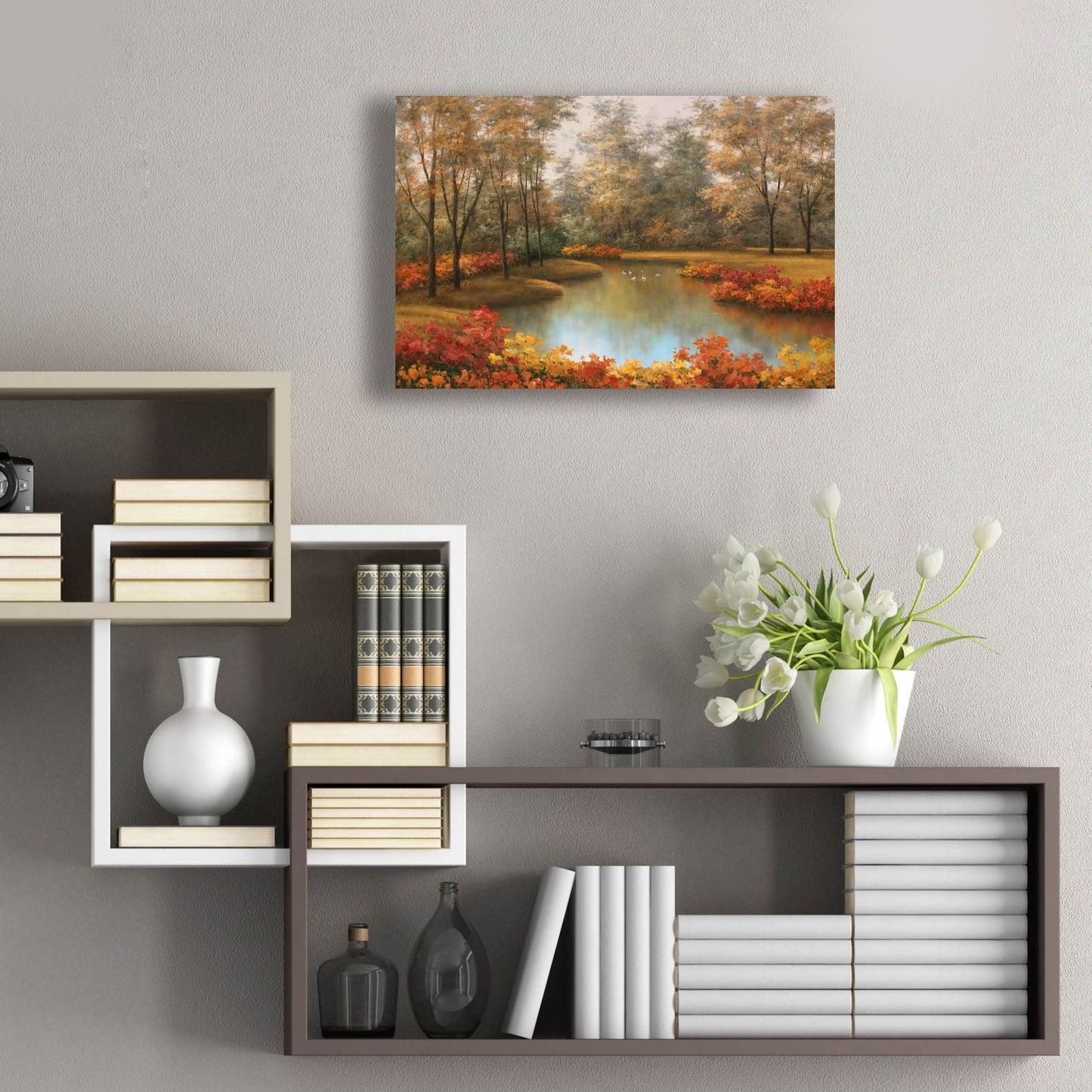 Epic Art ' Beauty of Autumn' by Diane Romanello, Acrylic Glass Wall Art,24x16