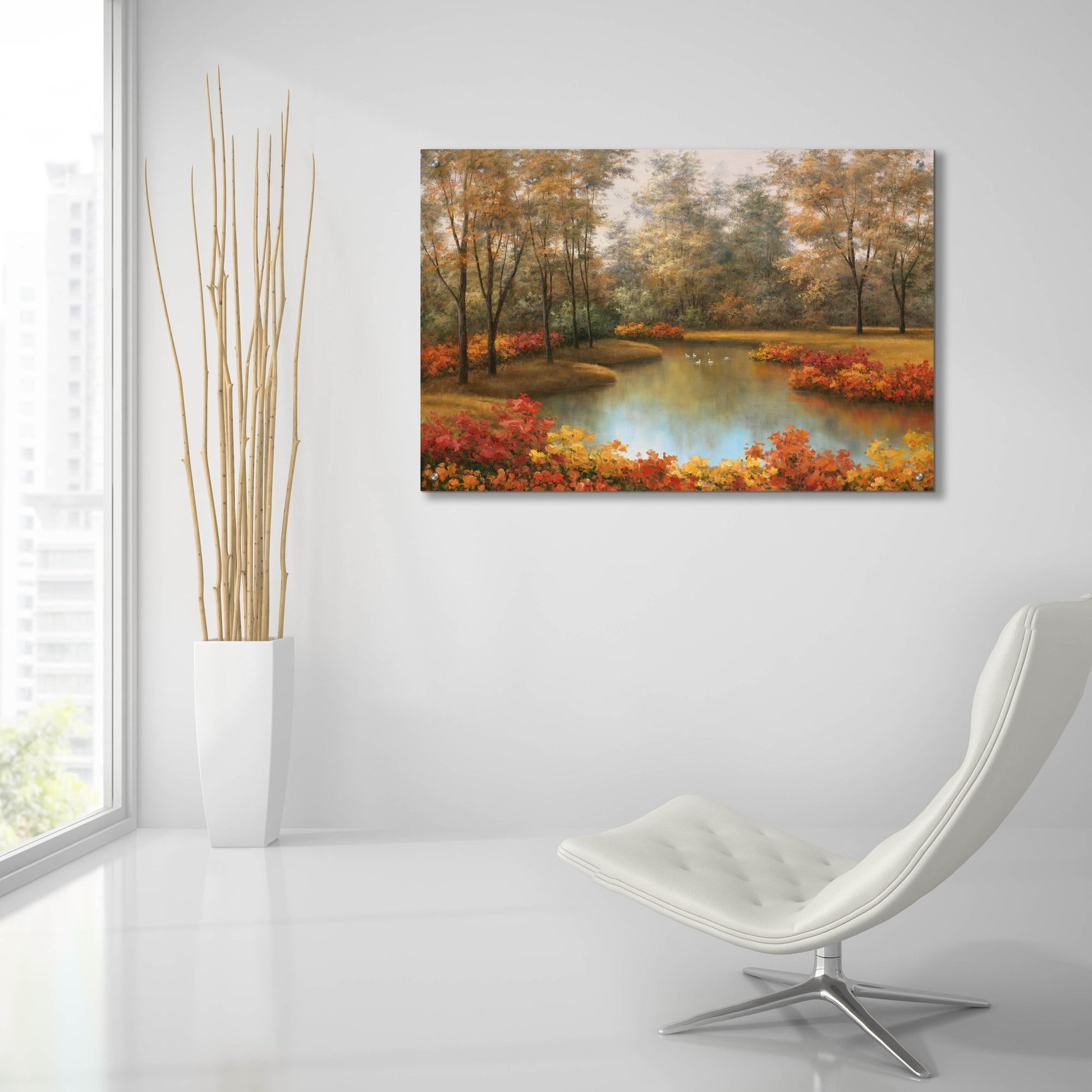 Epic Art ' Beauty of Autumn' by Diane Romanello, Acrylic Glass Wall Art,36x24