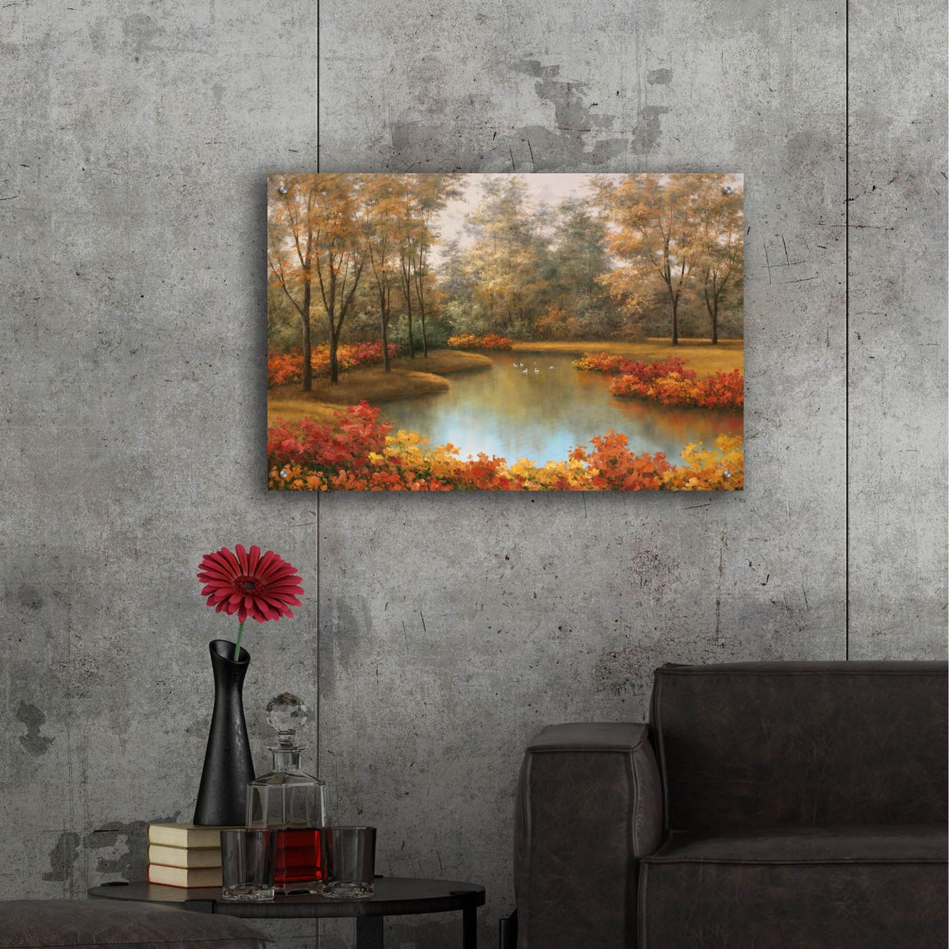 Epic Art ' Beauty of Autumn' by Diane Romanello, Acrylic Glass Wall Art,36x24