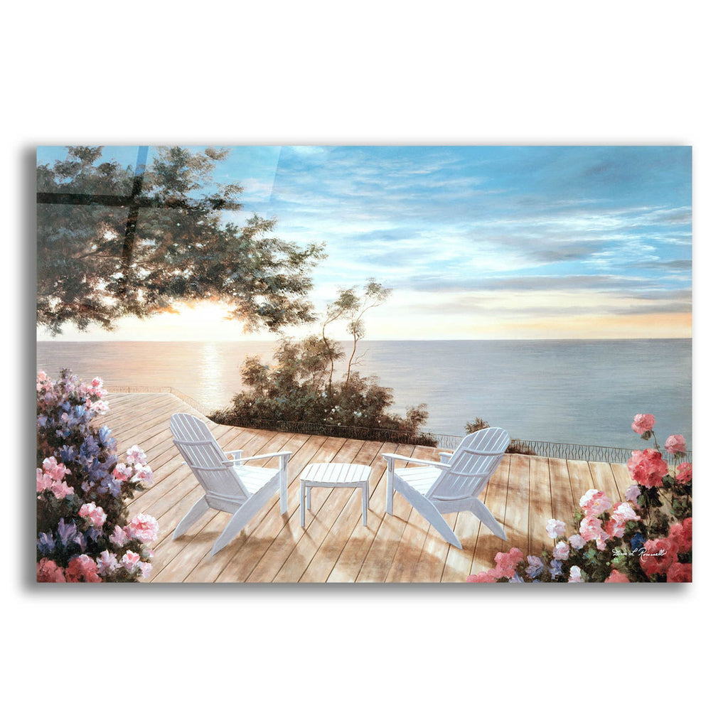 Epic Art ' Blue Serenade' by Diane Romanello, Acrylic Glass Wall Art