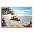 Epic Art ' Blue Serenade' by Diane Romanello, Acrylic Glass Wall Art