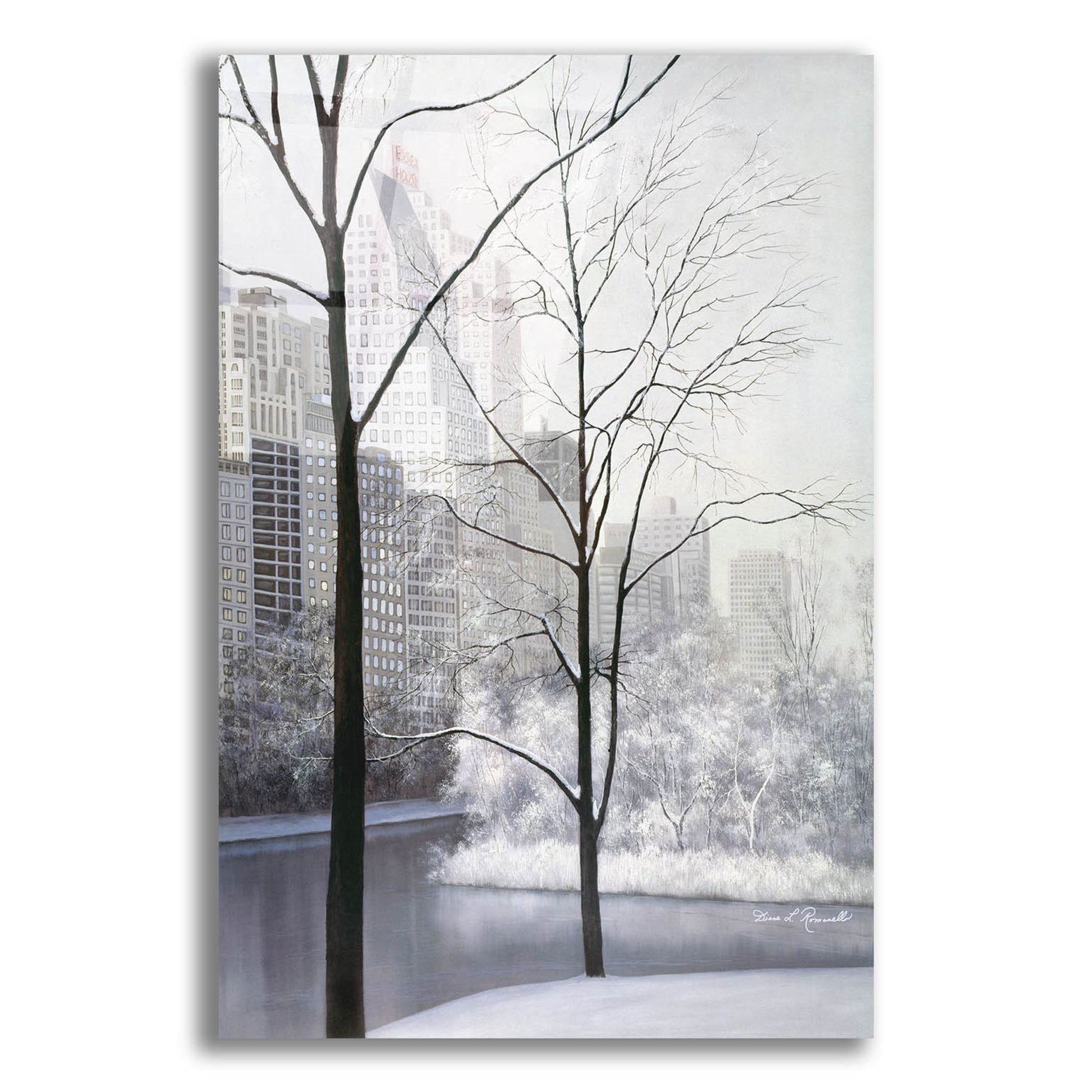 Epic Art ' Central Park' by Diane Romanello, Acrylic Glass Wall Art,12x16