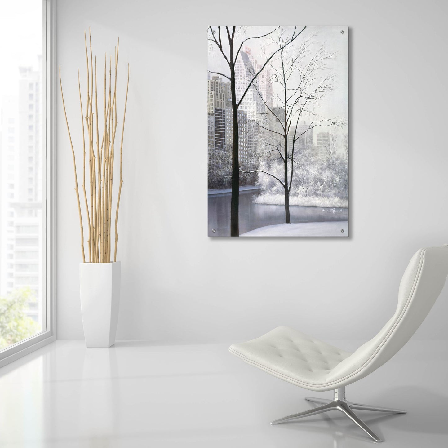 Epic Art ' Central Park' by Diane Romanello, Acrylic Glass Wall Art,24x36