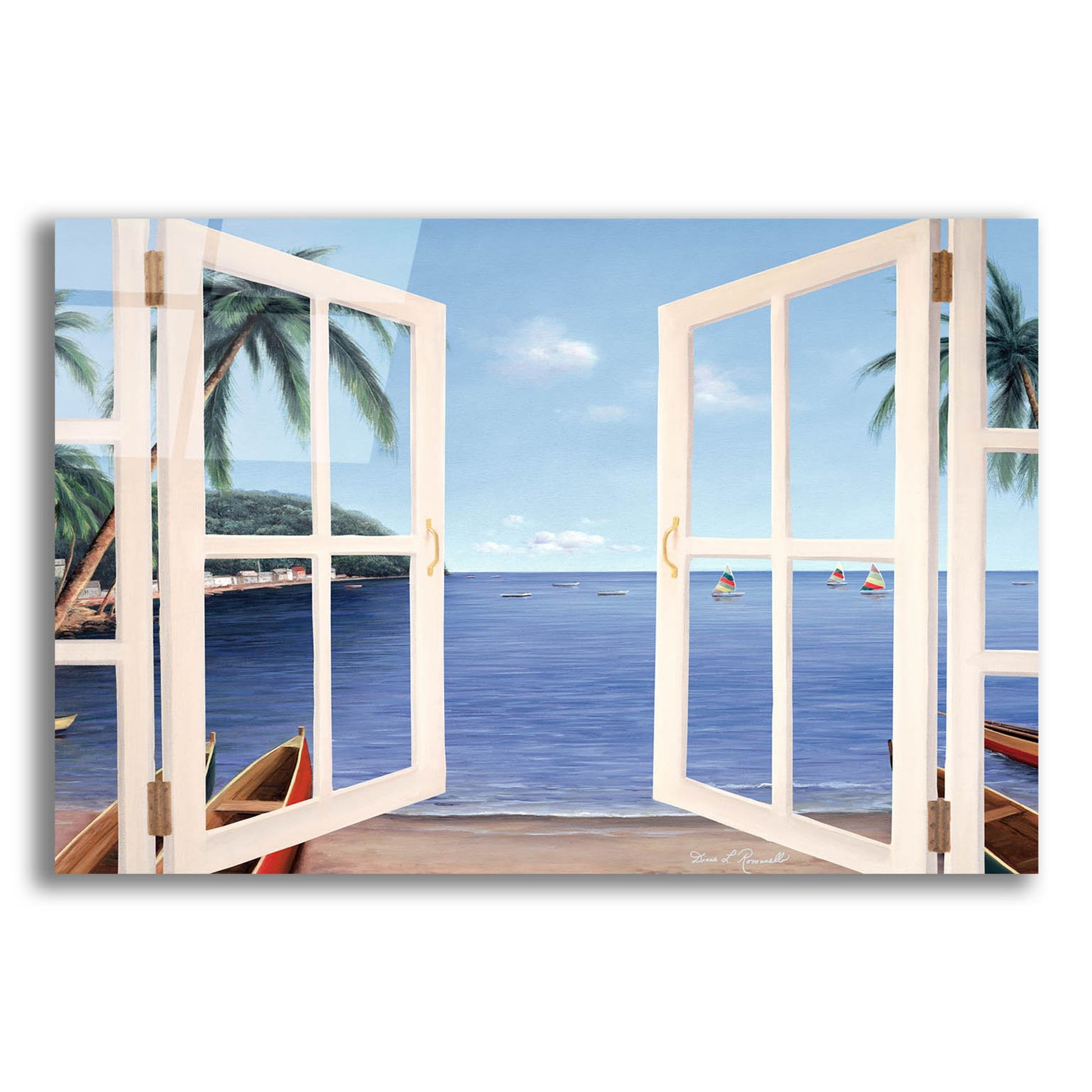 Epic Art ' Day Dreams Window' by Diane Romanello, Acrylic Glass Wall Art